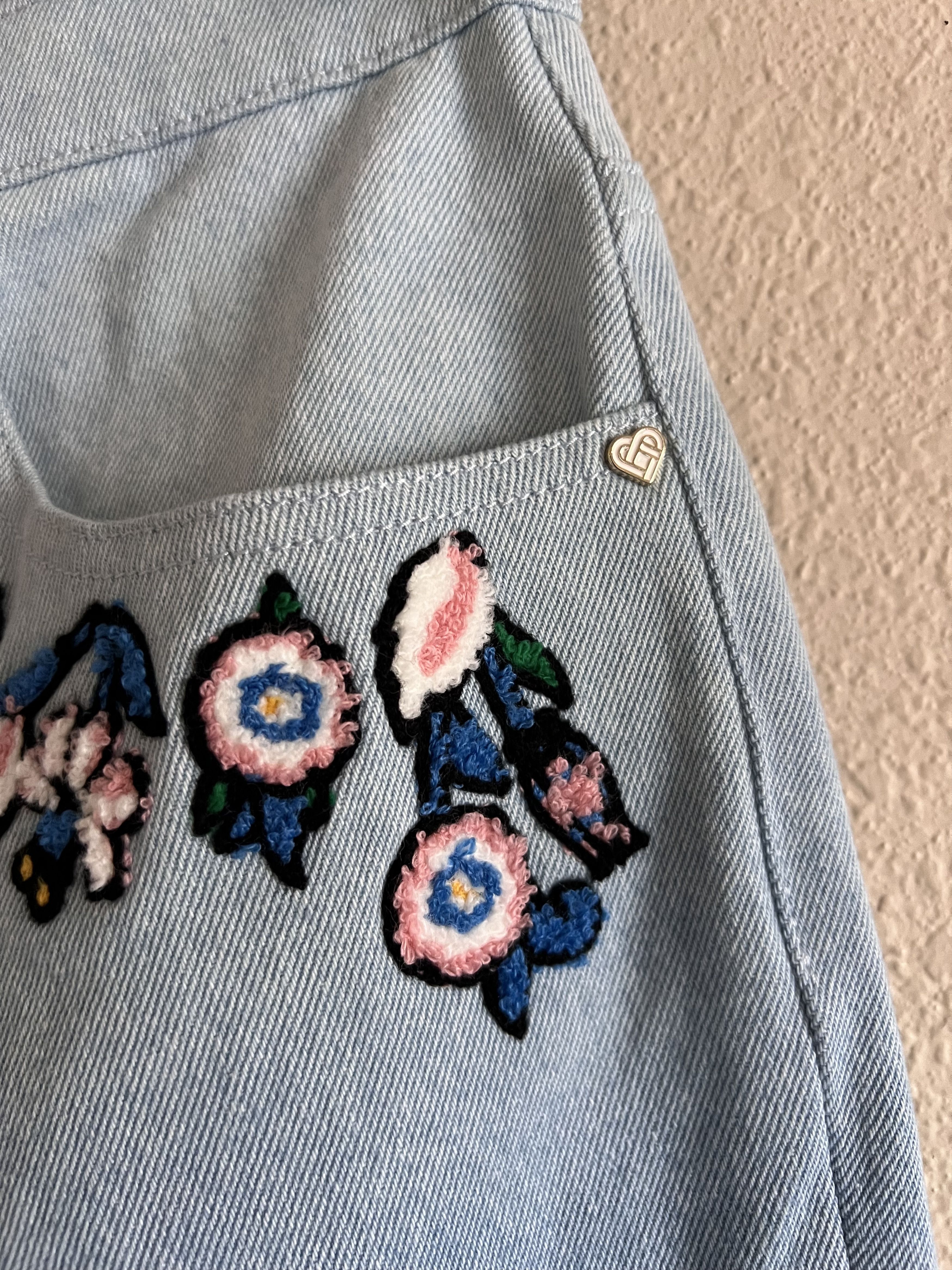 Casablanca Casablanca Gradient Floral Embroidery Denim Jeans Size US 30 / EU 46 - 4 Thumbnail