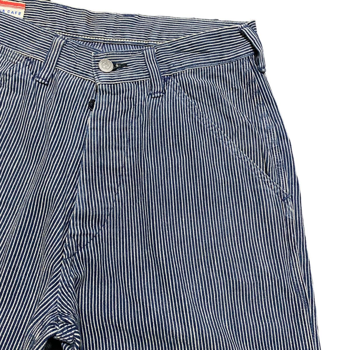 45rpm 45rpm Blue Cafe Pinstripe Work Pants Size US 29 - 5 Thumbnail