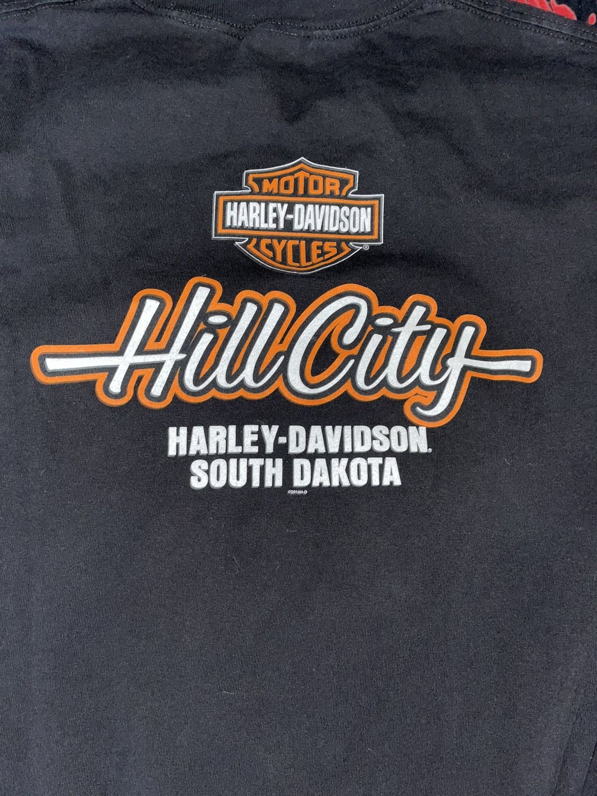Harley Davidson Crazy Y2K Faded Thrashed Skater ERD Grunge Flames Harley Tee Size US L / EU 52-54 / 3 - 4 Thumbnail