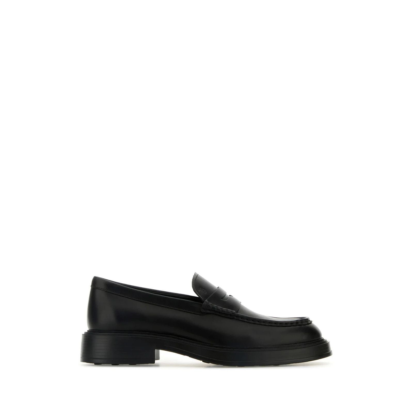 TOD'S Black Leather Loafers New