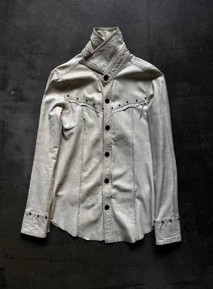 14th Addiction Tribal Portrait Beaded Handcrafted Goatskin Leather Jacket Size US S / EU 44-46 / 1 - 3 Thumbnail