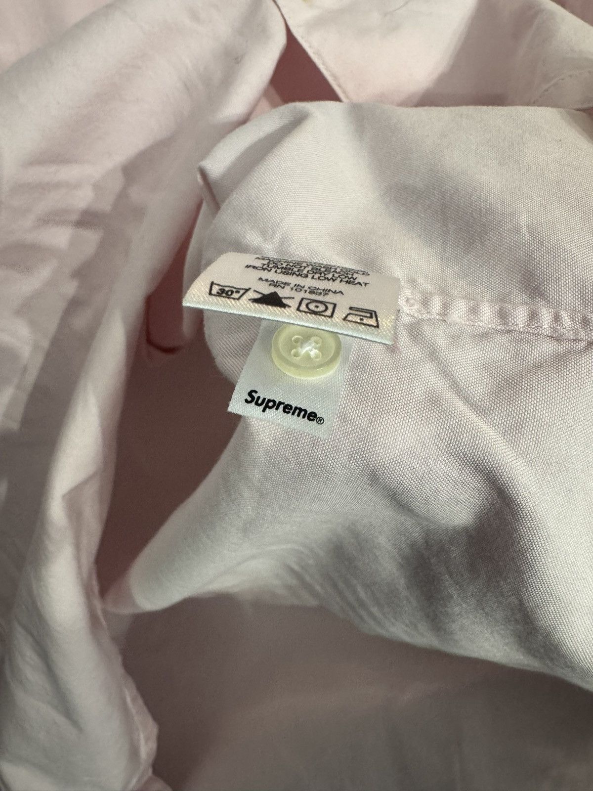 Supreme Supreme Short Sleeve Oxford Shir (SS16) - Pink Size US XL / EU 56 / 4 - 6 Thumbnail