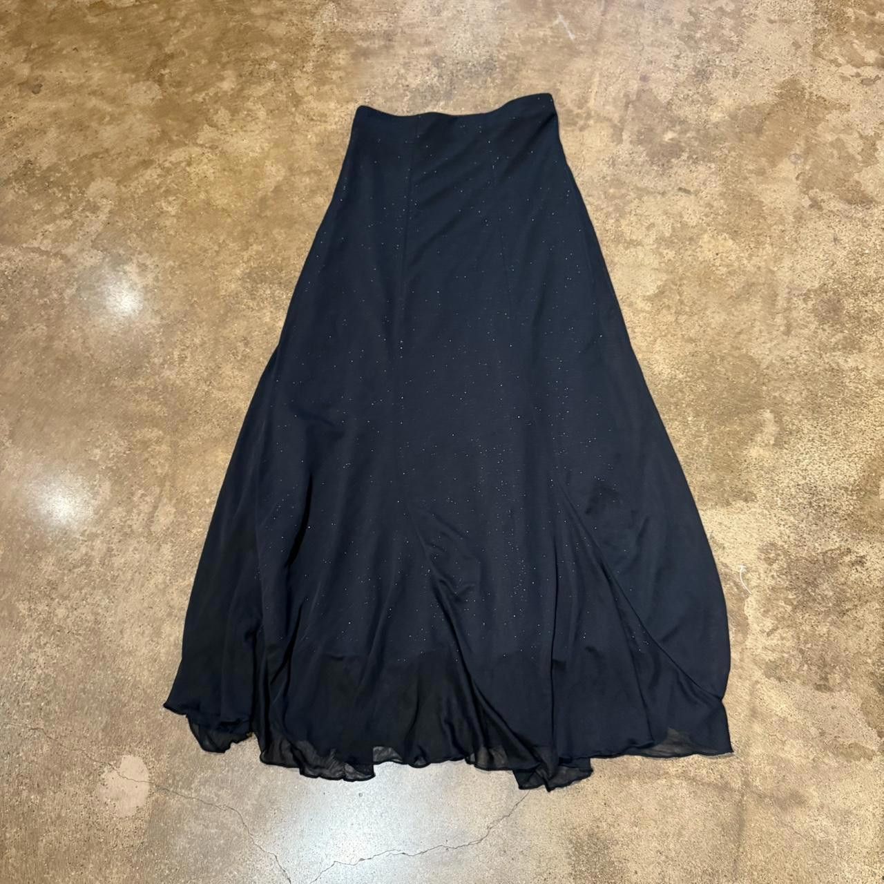 Designer Women's Black and Silver Skirt Size 28" / US 6 / IT 42 - 2 Thumbnail