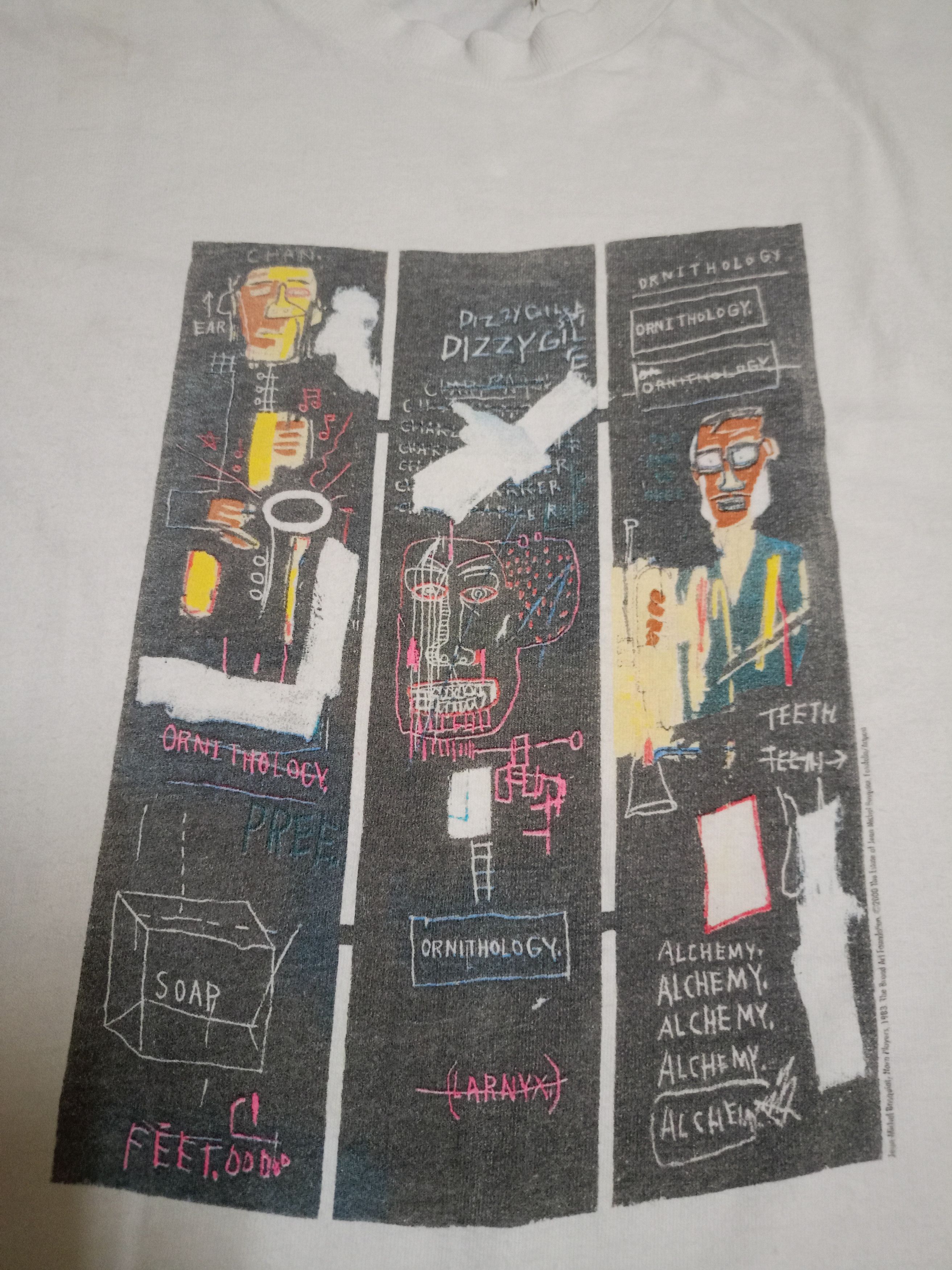 Vintage Vintage 2000 Jean Michel Basquiat Horn Players T-Shirt Size US M / EU 48-50 / 2 - 4 Thumbnail