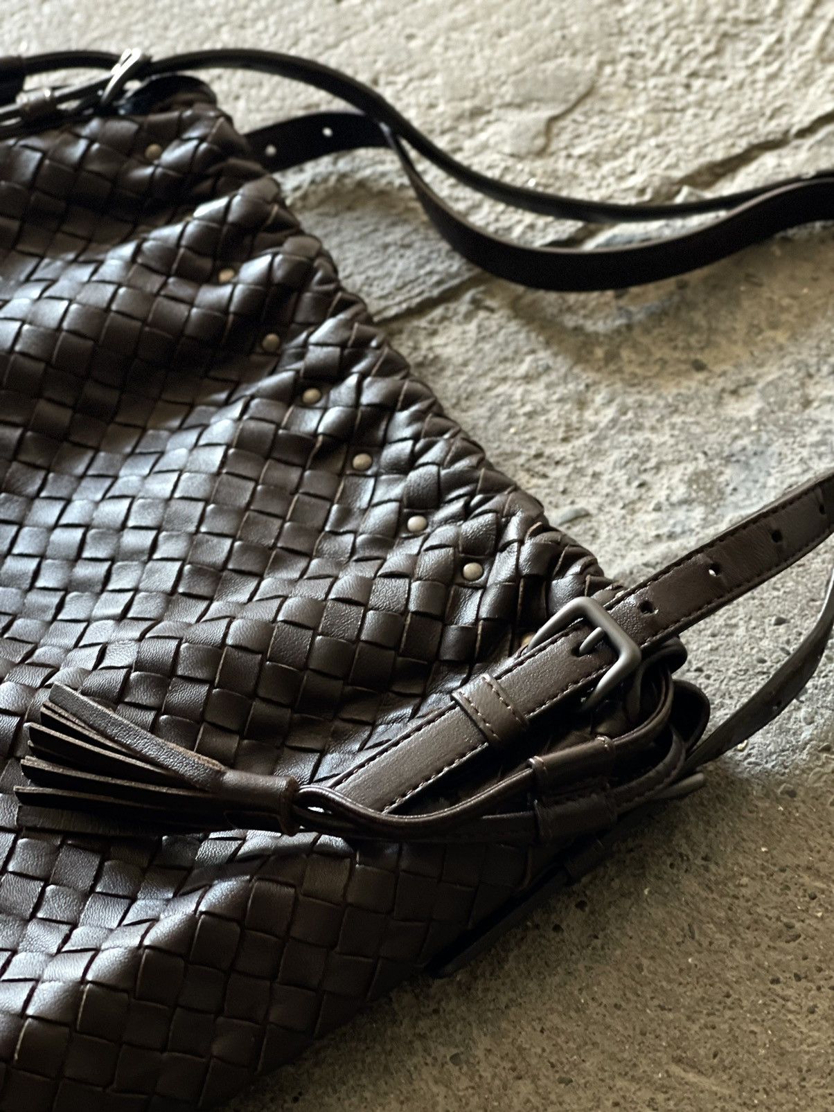 Bottega Veneta Bottega Veneta - Drawstring Tassel Bucket - Shoulder Bag Size ONE SIZE - 12 Thumbnail