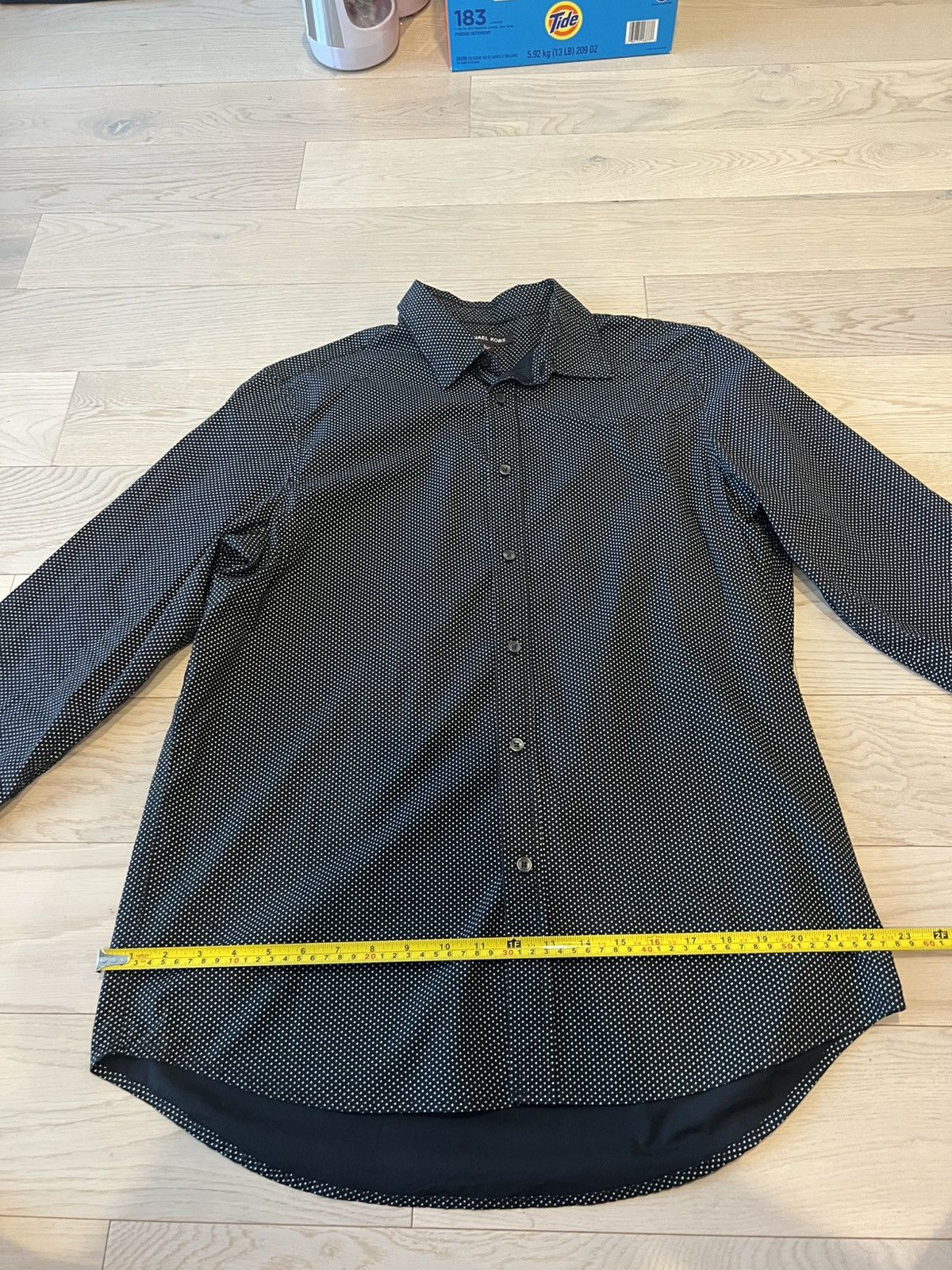 Michael Kors Michael Kors Classic Fit Polka Dot Button-Down Shirt Size L Size US L / EU 52-54 / 3 - 5 Thumbnail