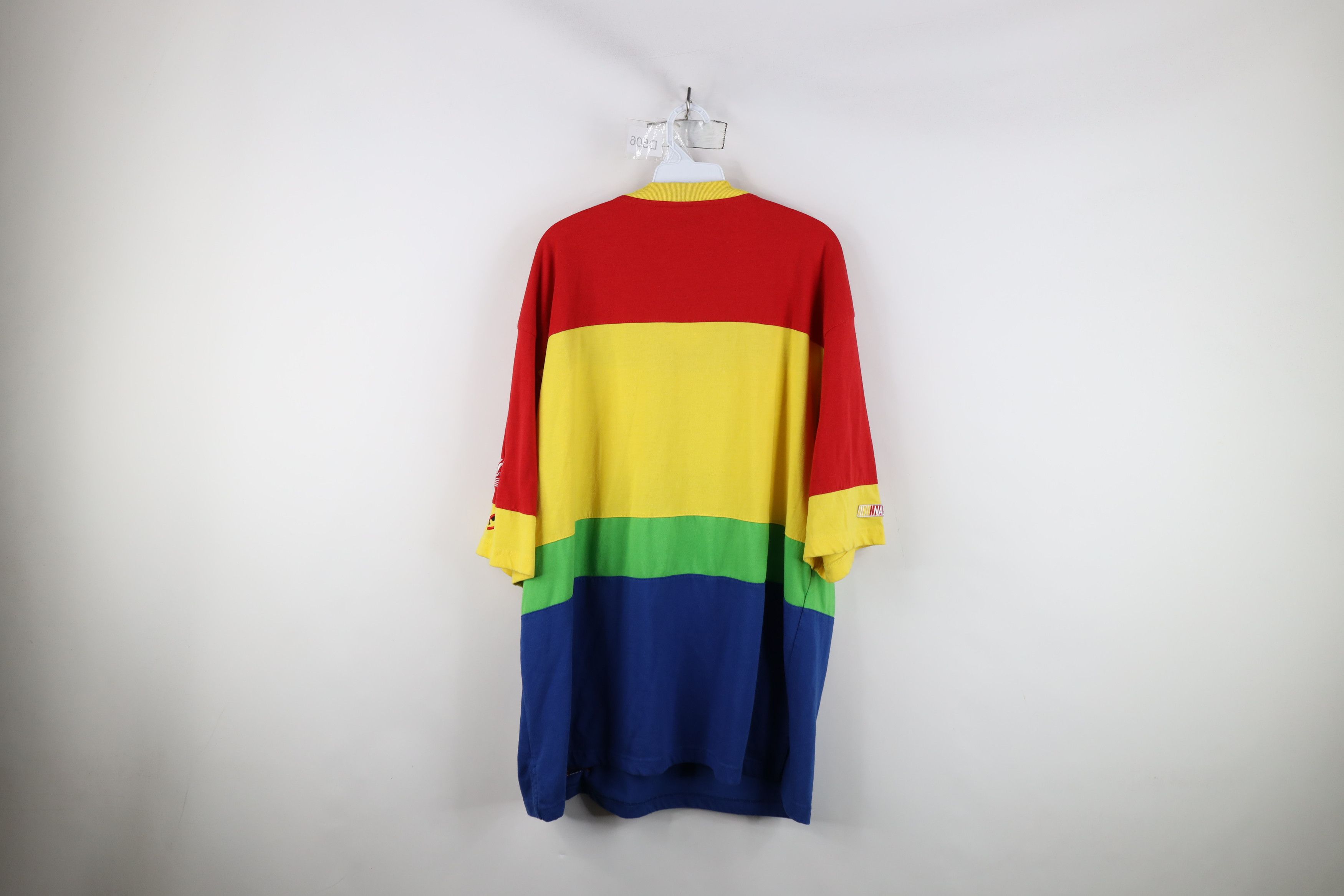 Vintage Vintage 90s NASCAR Striped Jeff Gordon Racing T-Shirt Size US XL / EU 56 / 4 - 9 Thumbnail