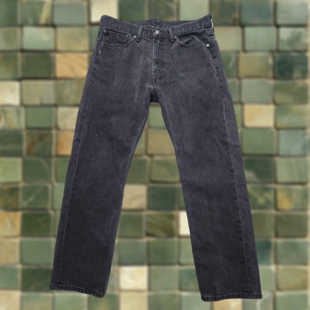 Levi's Levi's 505 Jeans Regular Levi's Mens 36 x 30 Black Size US 36 / EU 52 - 1 Thumbnail