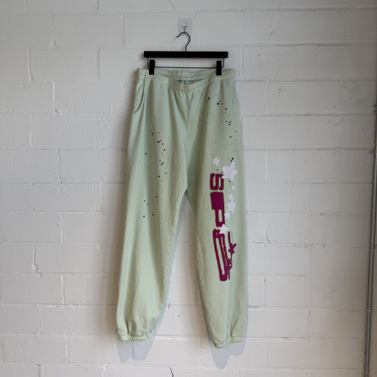 Sp5der Green Sp5der Sweatpants Size US 34 / EU 50 - 1 Thumbnail