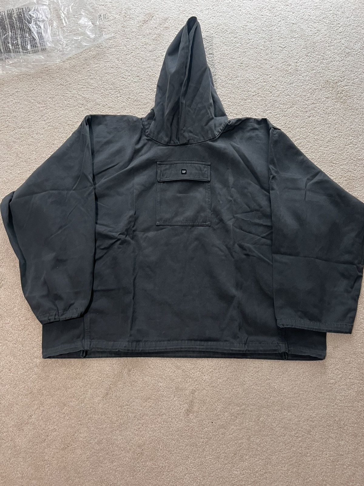 イージーギャップSateen Hooded Anorak Dark Green Yeezy Gap Sateen Anorak Dark Green Men's - SS22 - US