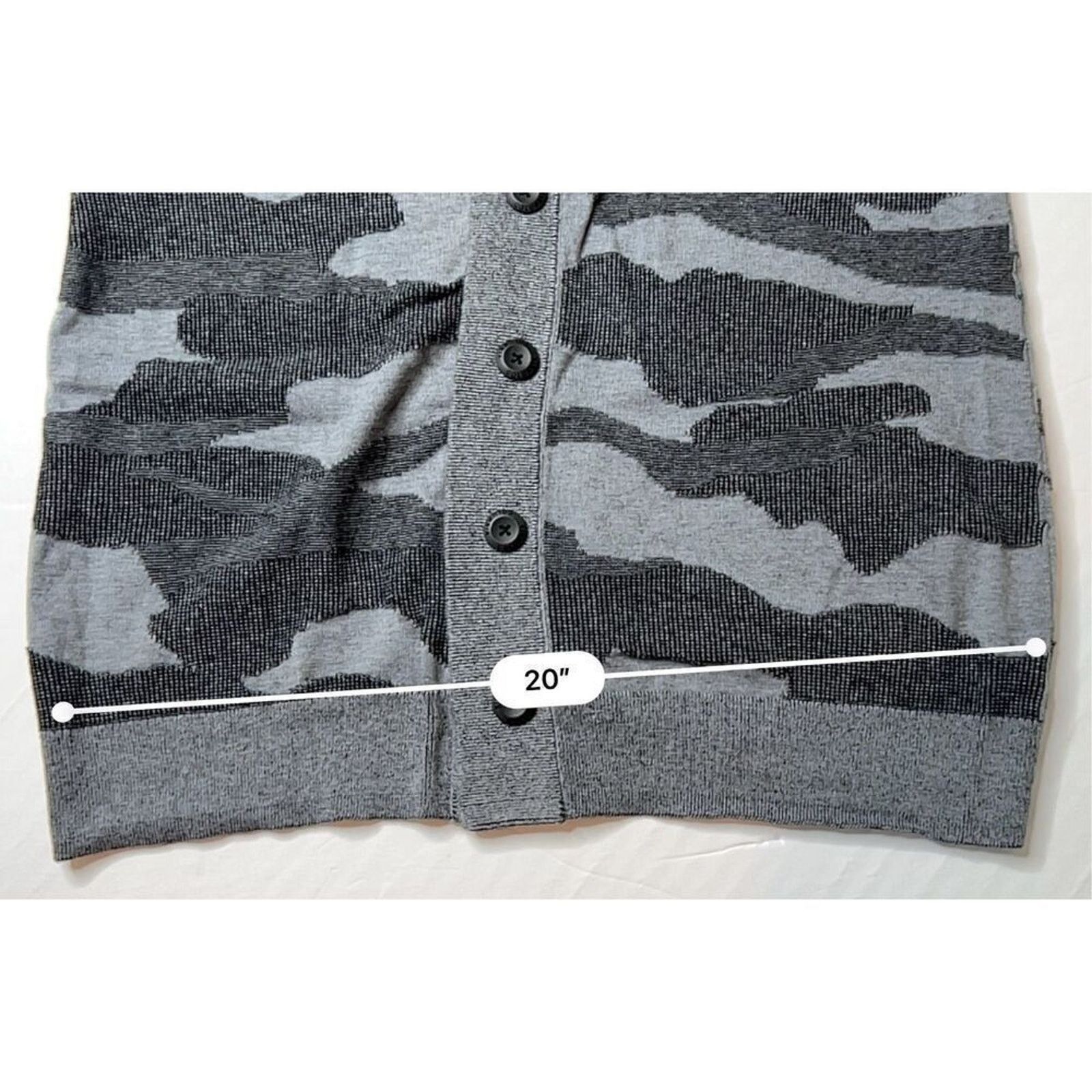 Columbia Columbia Firwood Gray Camouflage Cardigan Sweater LARGE Size L / US 10 / IT 46 - 10 Thumbnail