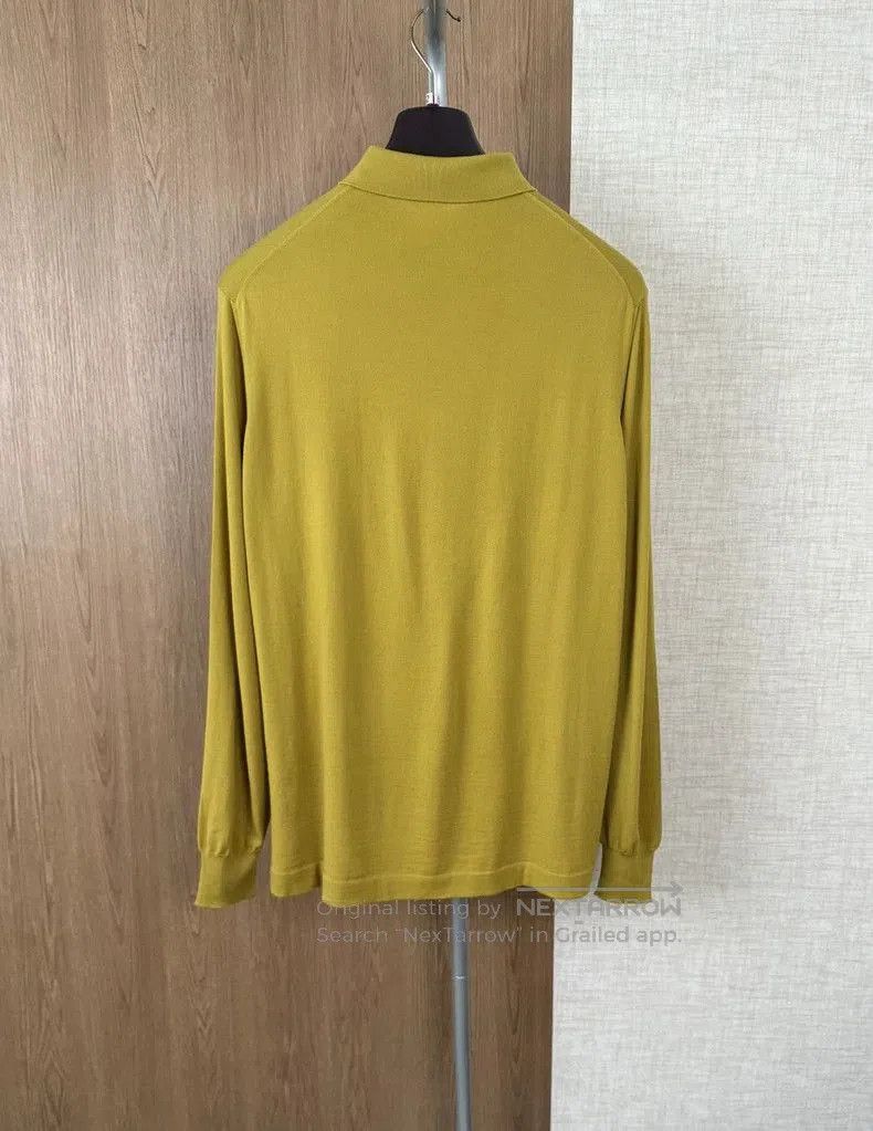 Loro Piana Loro Piana Long Sleeve Knit Polo. Size US XXL / EU 58 / 5 - 7 Thumbnail