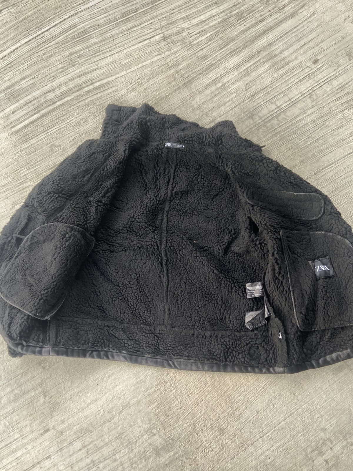 Zara ZARA MENS FAUX B-3 Flight Jacket Size US XL / EU 56 / 4 - 10 Thumbnail