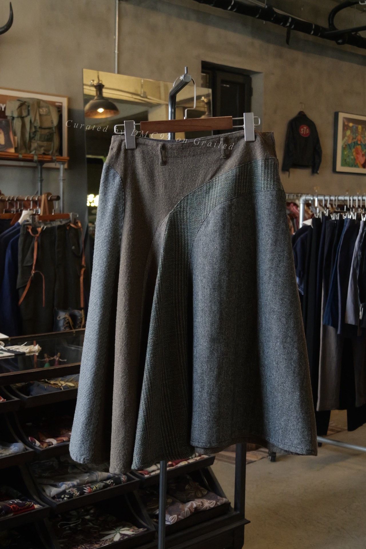 Kapital Kapital Tweed Patchwork Long Skirt Size 30" / US 8 / IT 44 - 1 Thumbnail