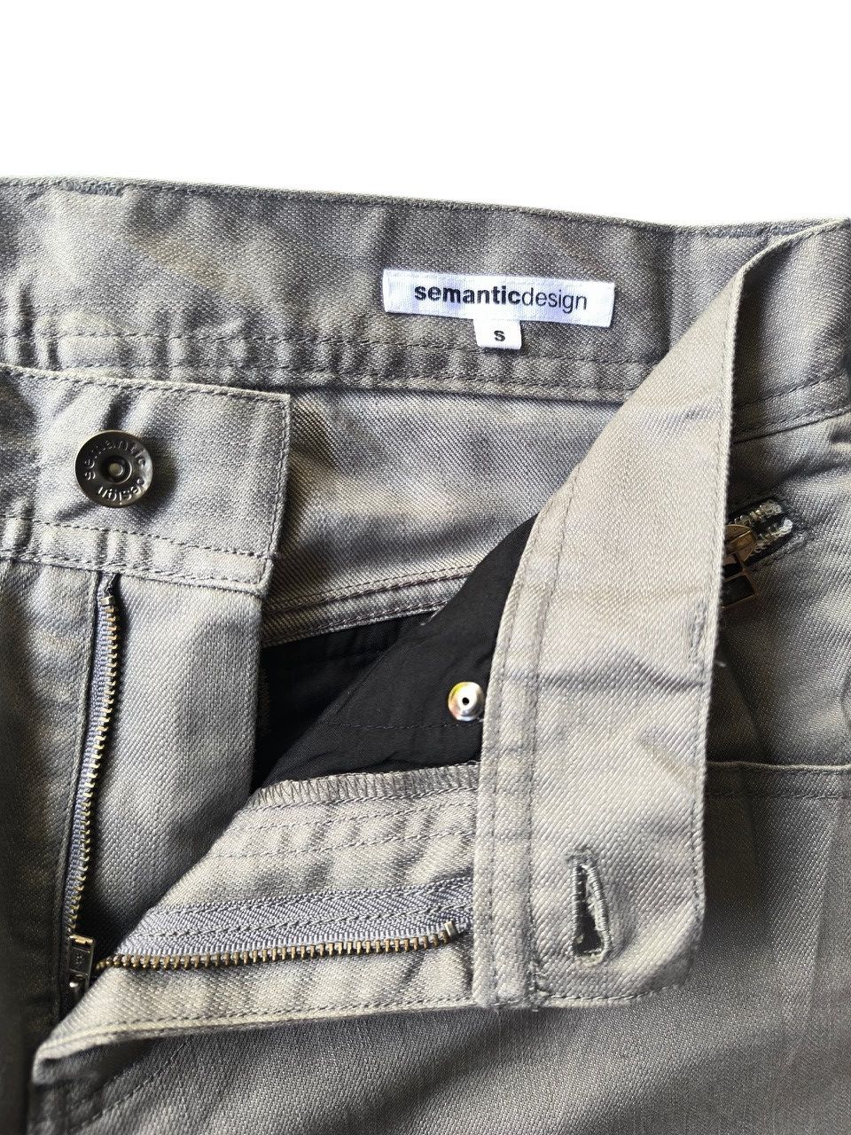 Japanese Brand Semantic Design Multizipper Pocket Flared Pants Size US 30 / EU 46 - 5 Thumbnail