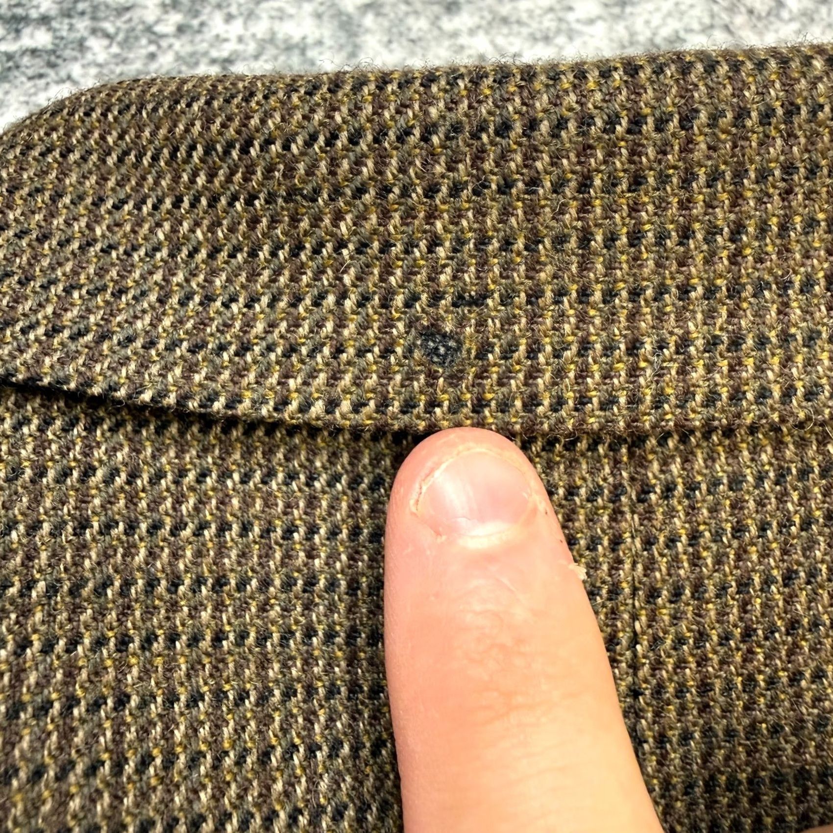 Chaps Chaps Blazer Jacket Mens 42R Brown Wool Hopsack Single-Breasted 2-Button Notch Lapel Wool | Blazer, Mens, 42, Brown, Wool, Chaps Size 42R - 6 Thumbnail