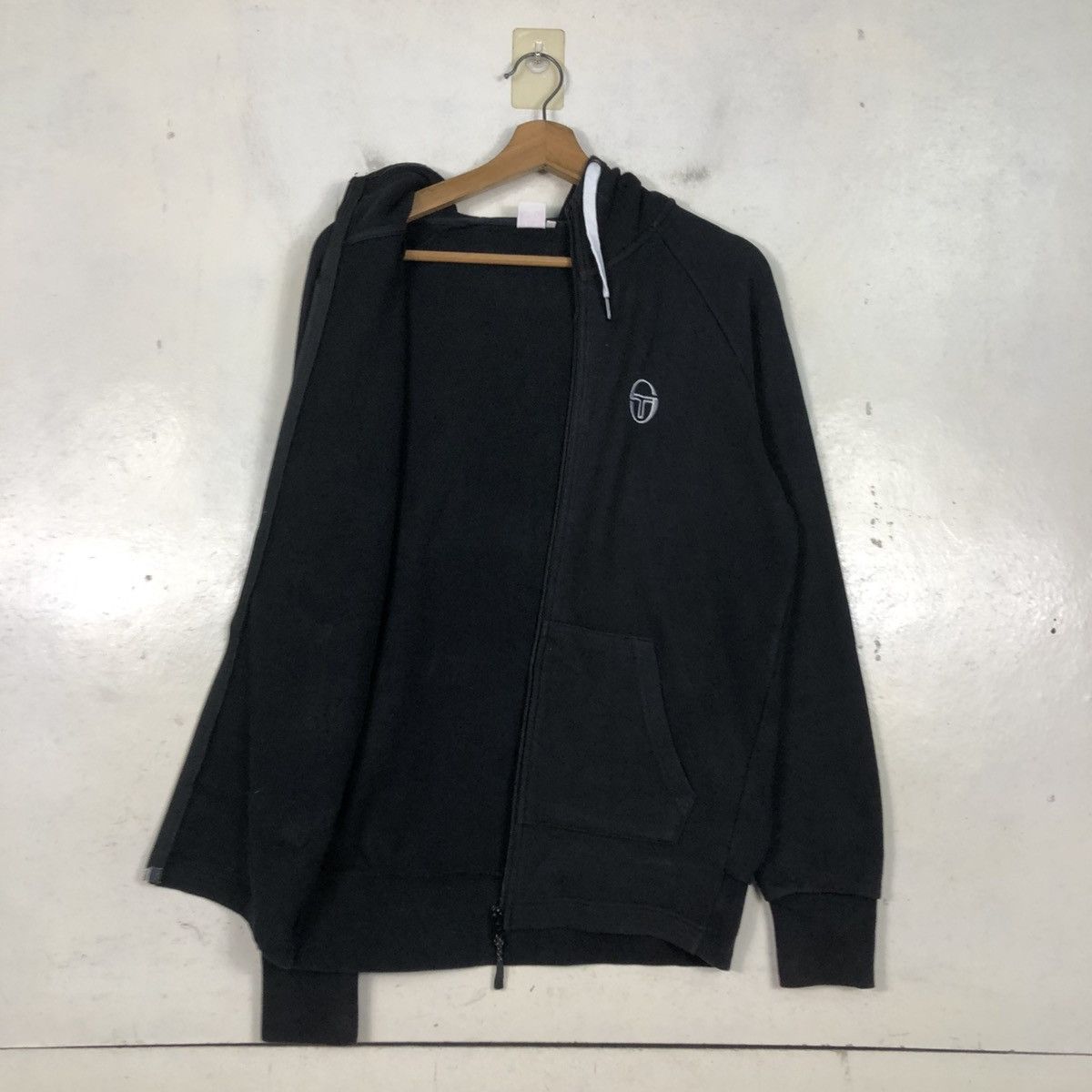 Sergio Tacchini 📌Vintage Zipper Hoodie Sergio Tacchini Big Logo Size US M / EU 48-50 / 2 - 13 Thumbnail