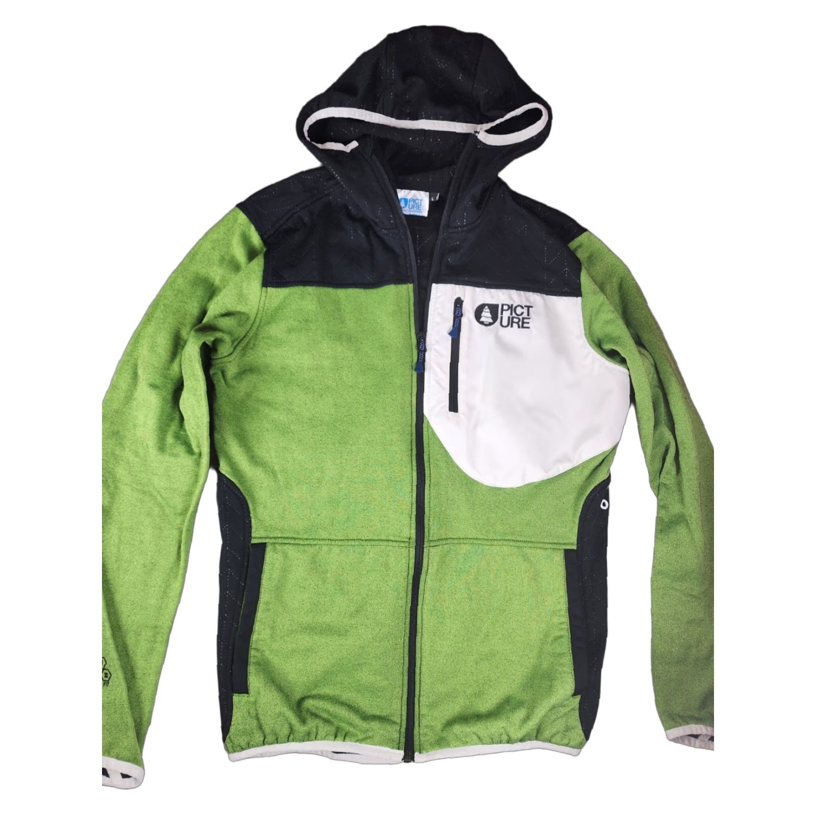 Vintage Picture Organic Lightweight Jacket Hood Green L Full Zip Dry Fit Women’s Size L Size L / US 10 / IT 46 - 1 Thumbnail