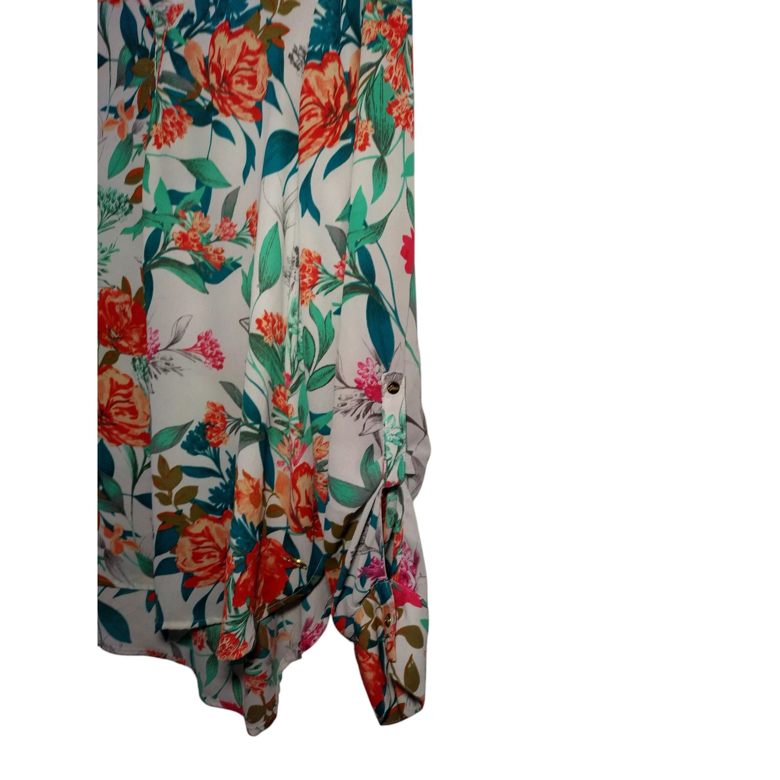 Guess Guess Womens Casual Tunic Long Sleeve Multicolored Floral Size L / US 10 / IT 46 - 9 Thumbnail