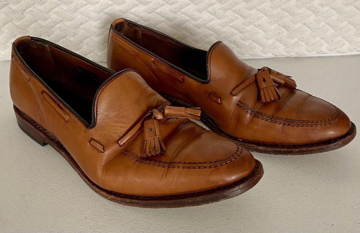 Allen Edmonds AE 🇺🇸 tobacco leather Grayson tasseled vamp 9.5 E Made in USA Size US 9.5 / EU 42-43 - 16 Thumbnail