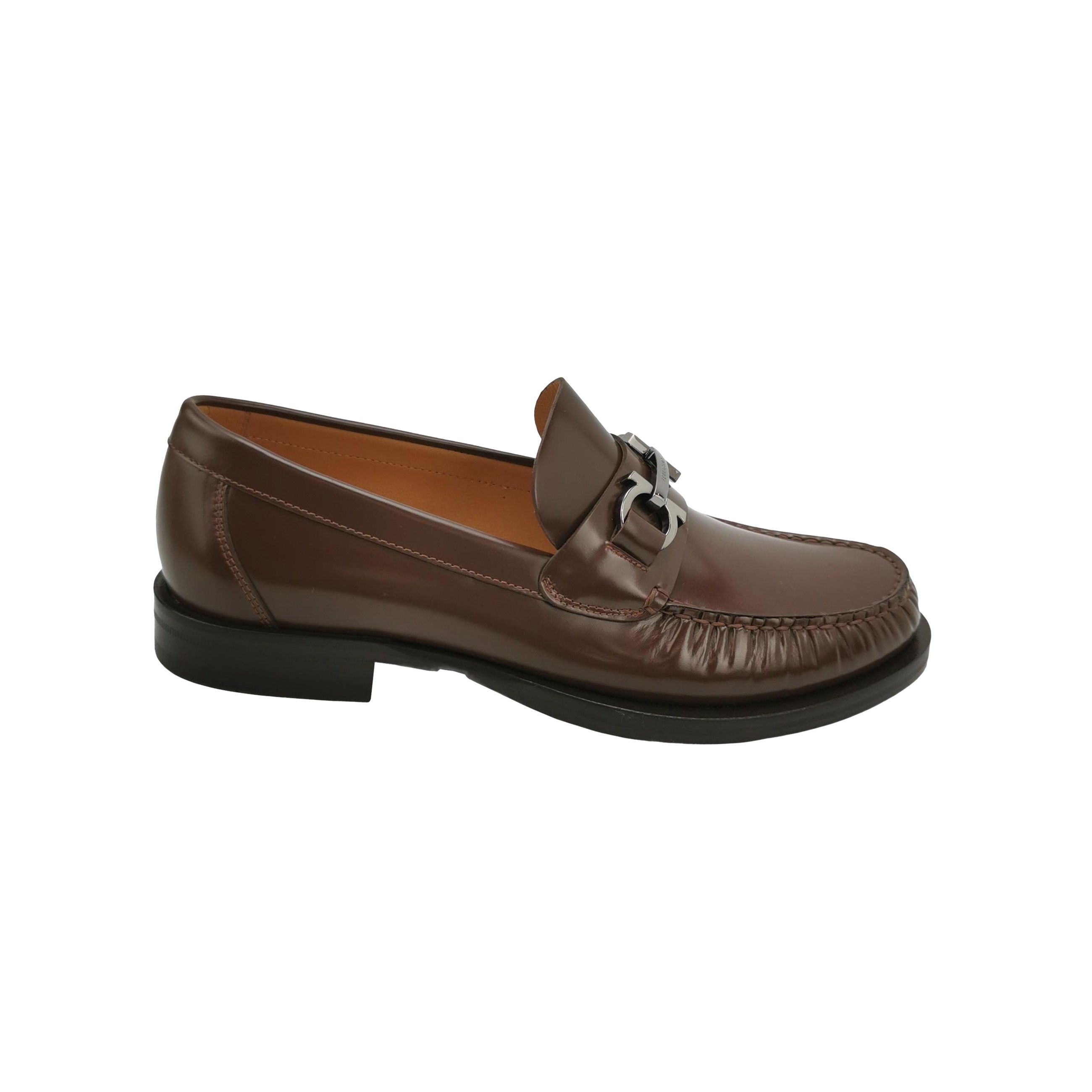 Salvatore Ferragamo Salvatore Ferragamo Gancini Leather Loafers US 8 Size US 9 / EU 42 - 1 Thumbnail