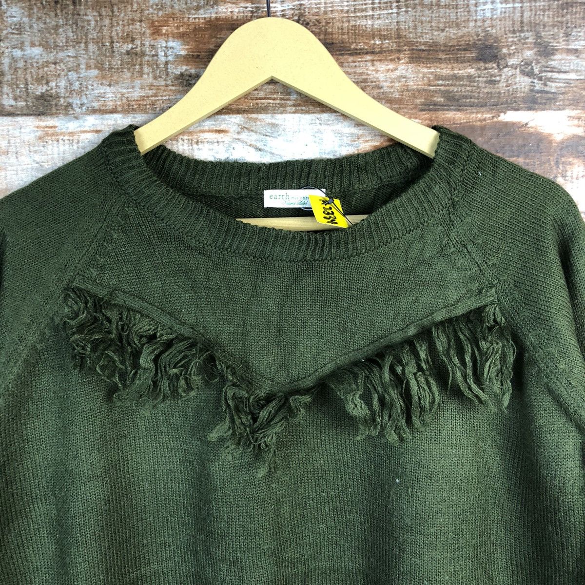 Homespun Knitwear × Japanese Brand Earth Music & Econology D.Green Knitwear #A2334 Size S / US 4 / IT 40 - 9 Thumbnail