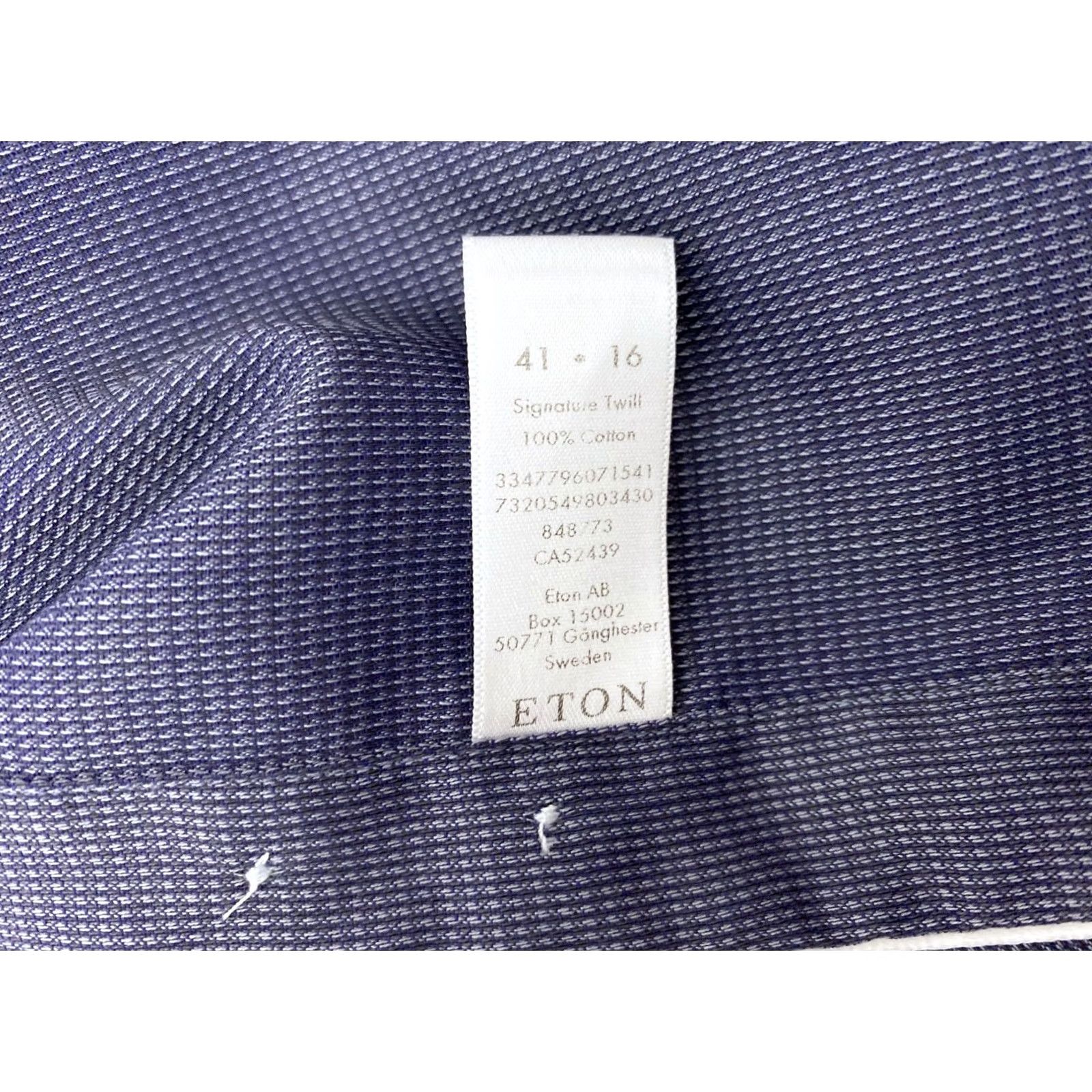 Eton Eton Shirt mens blue Slim Size L 41 16 Size US L / EU 52-54 / 3 - 5 Thumbnail