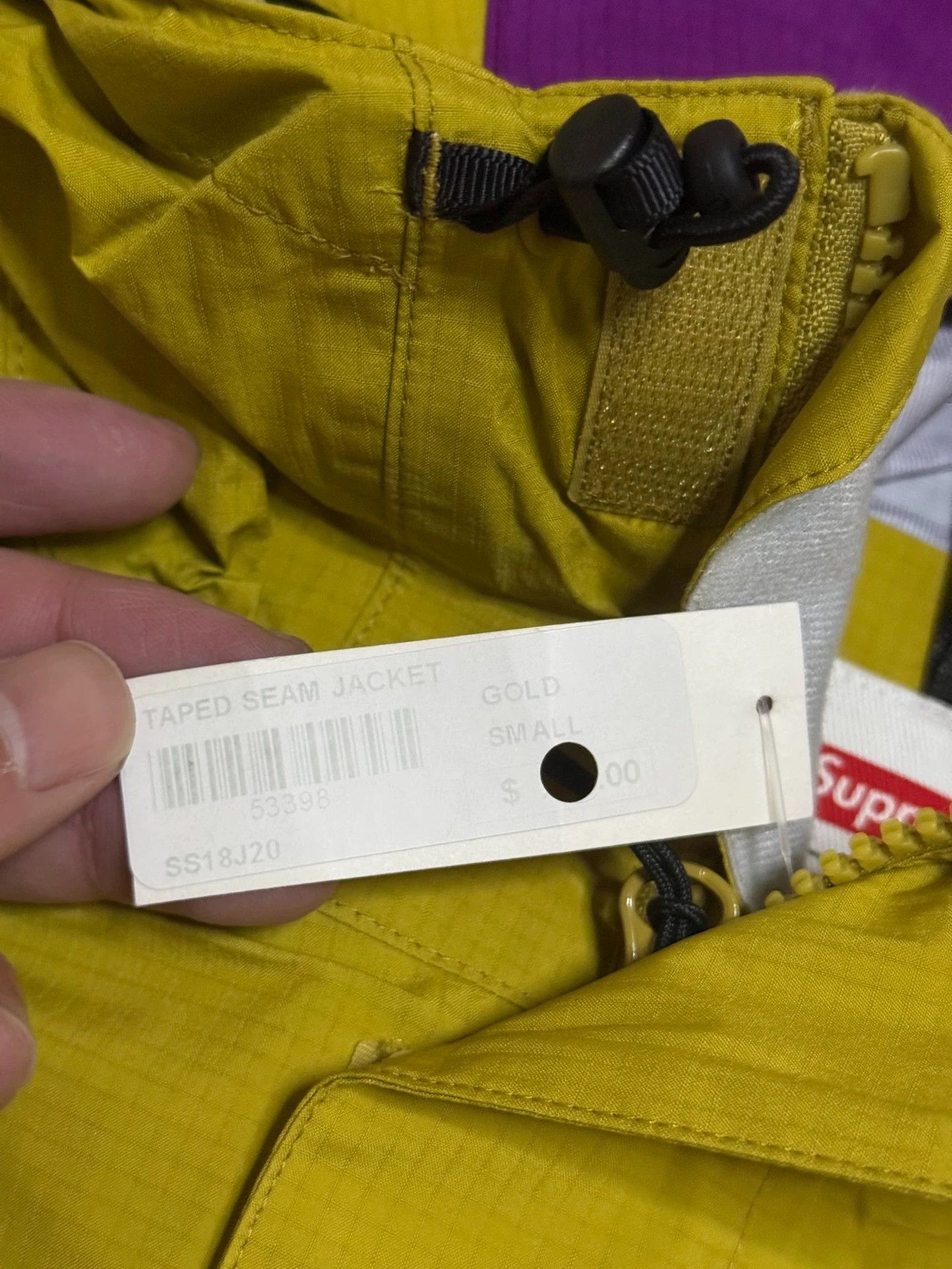 Supreme Supreme 18ss Striped Taped Seam Jacket Yellow S Size US S / EU 44-46 / 1 - 3 Thumbnail