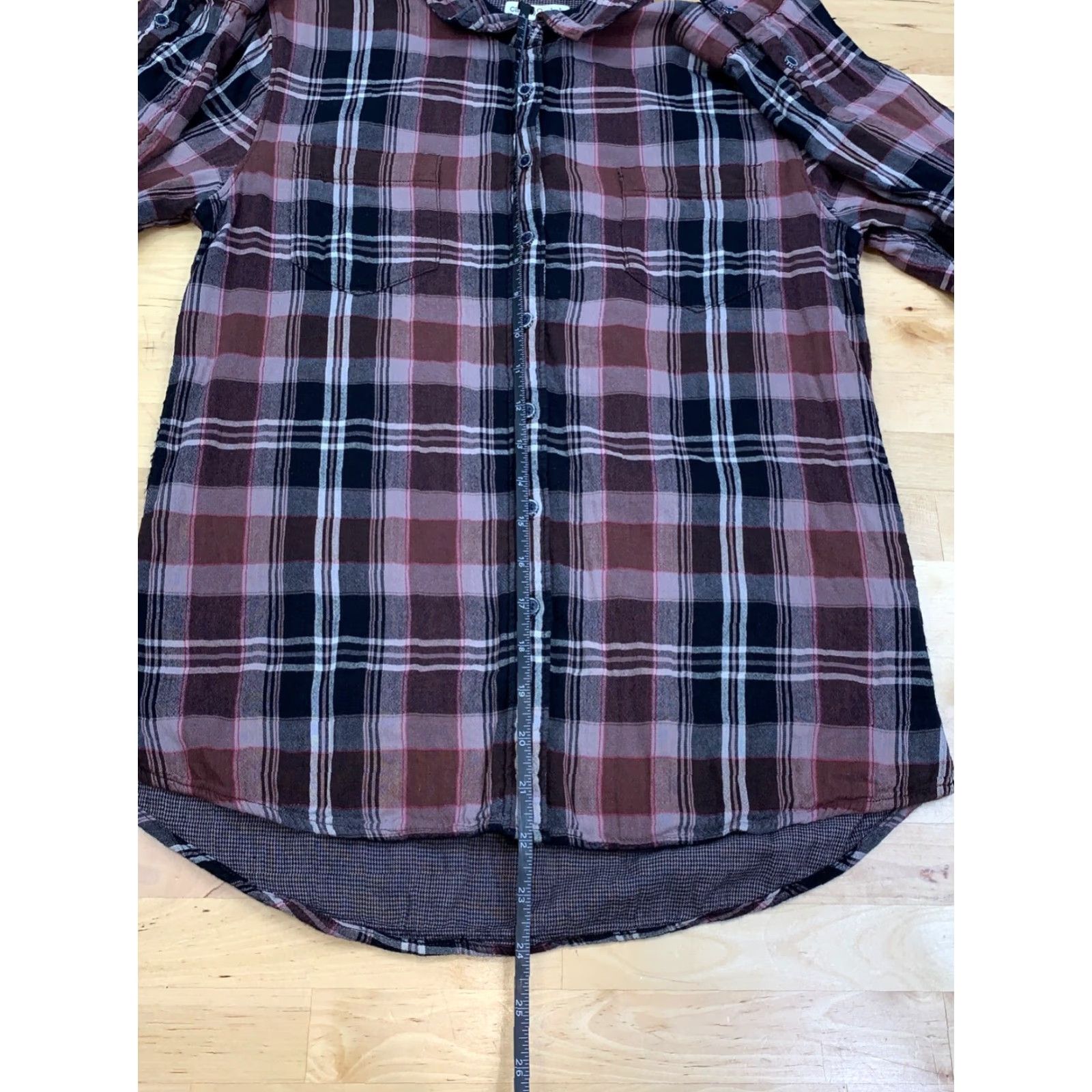 Carbon2Cobalt Carbon 2 Cobalt Button-Up Shirt Mens S Plaid Casual Long Sleeve Multicolor Regular Button Closure | Mens | Shirt | Plaid Casual Long Sleeve Button Up Size US S / EU 44-46 / 1 - 3 Thumbnail