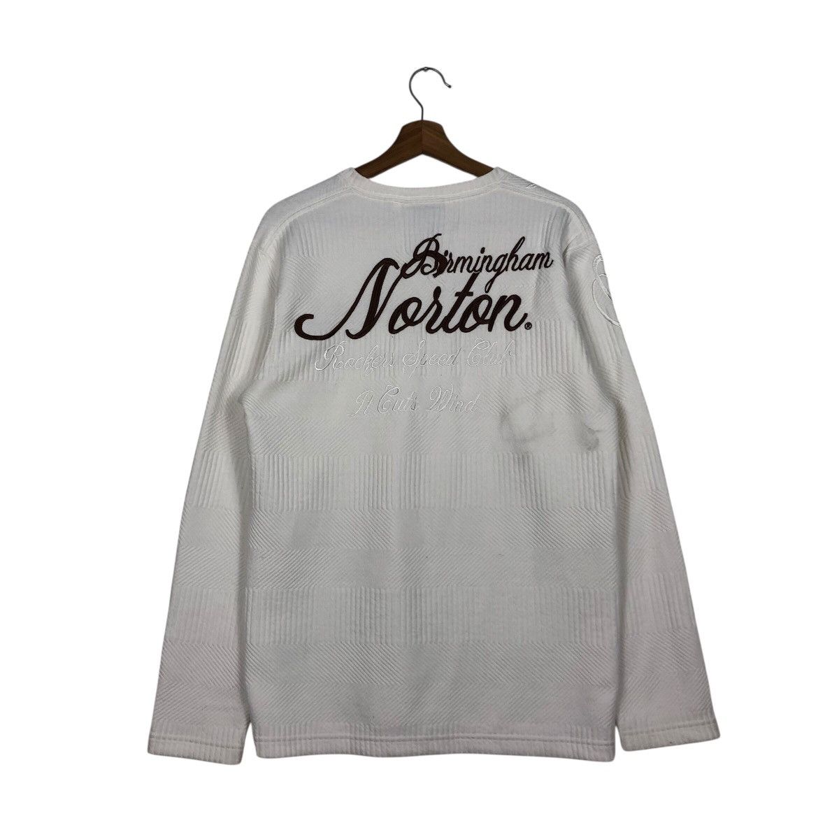 Japanese Brand Vintage Sweatshirt Norton Big Logo Design Biker Punk Design Size US L / EU 52-54 / 3 - 10 Thumbnail