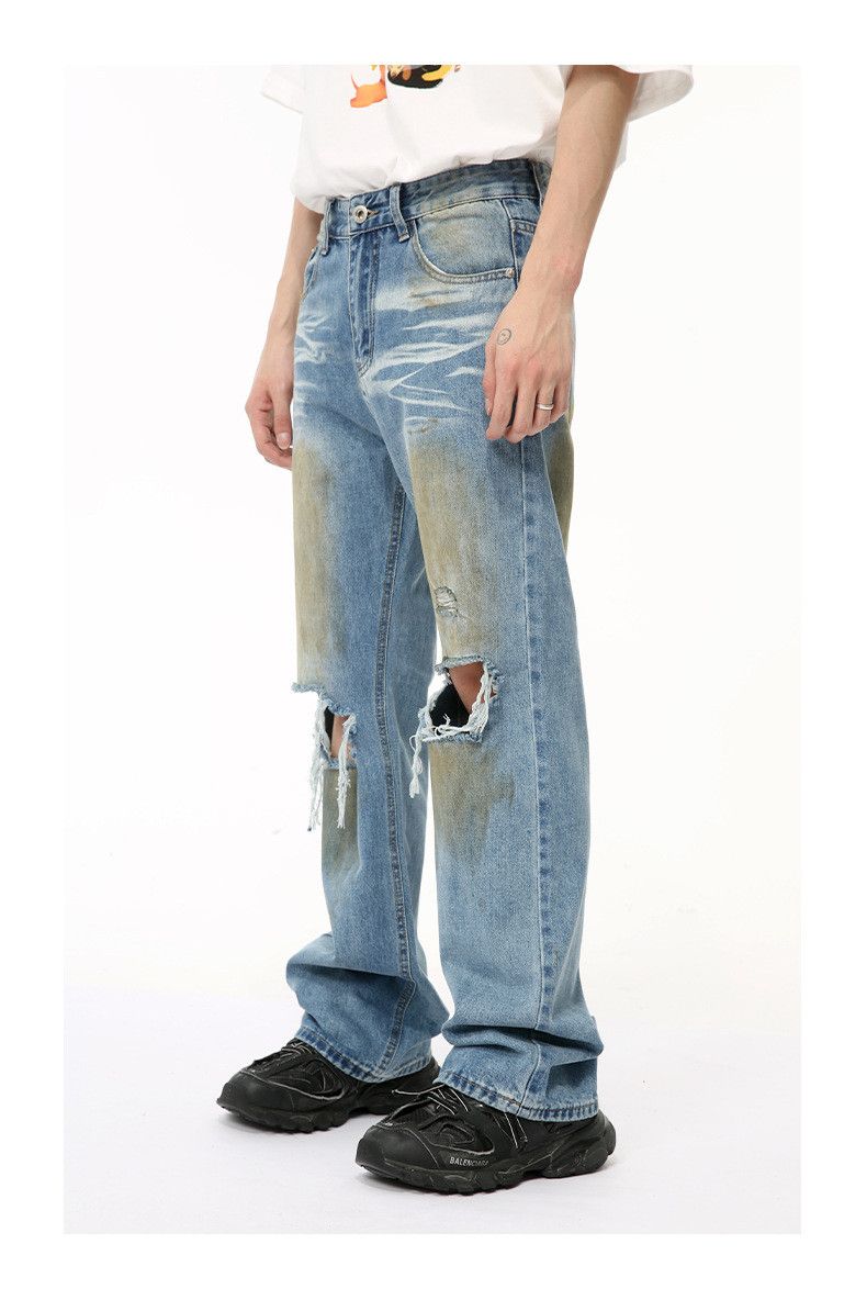 Japanese Brand × Vintage Niche Style Worn-out Hole Jeans Size US 29 - 5 Thumbnail