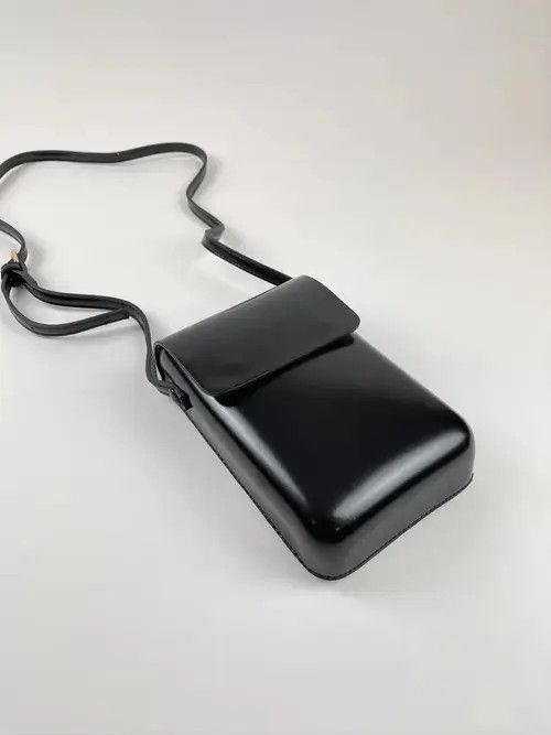 Leather Black - Vertical Crossbody Bag Size ONE SIZE - 4 Thumbnail