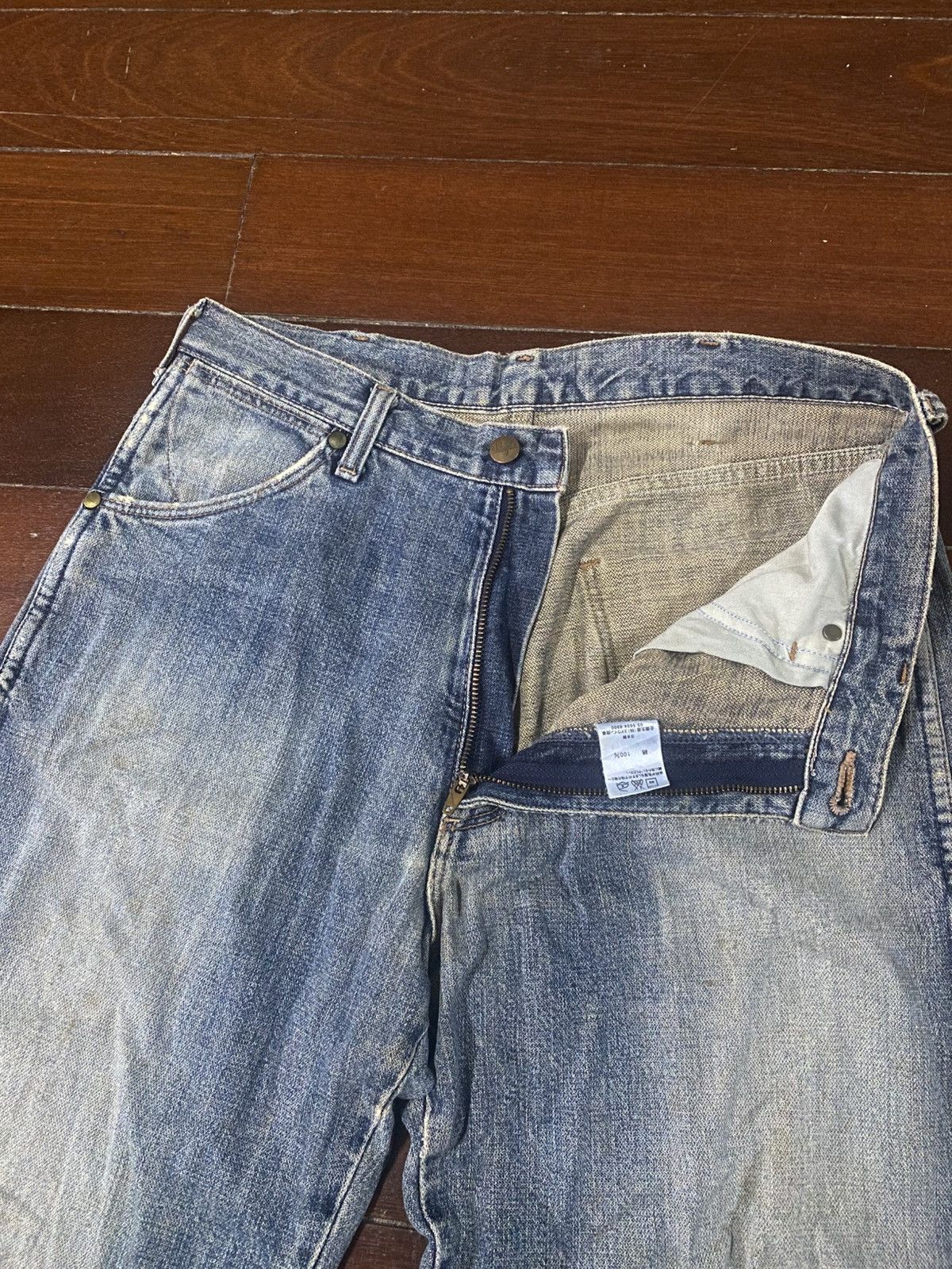 Hysteric Glamour 2000s wrangler distressed japan wash denim pants y2k style Size US 33 - 7 Thumbnail