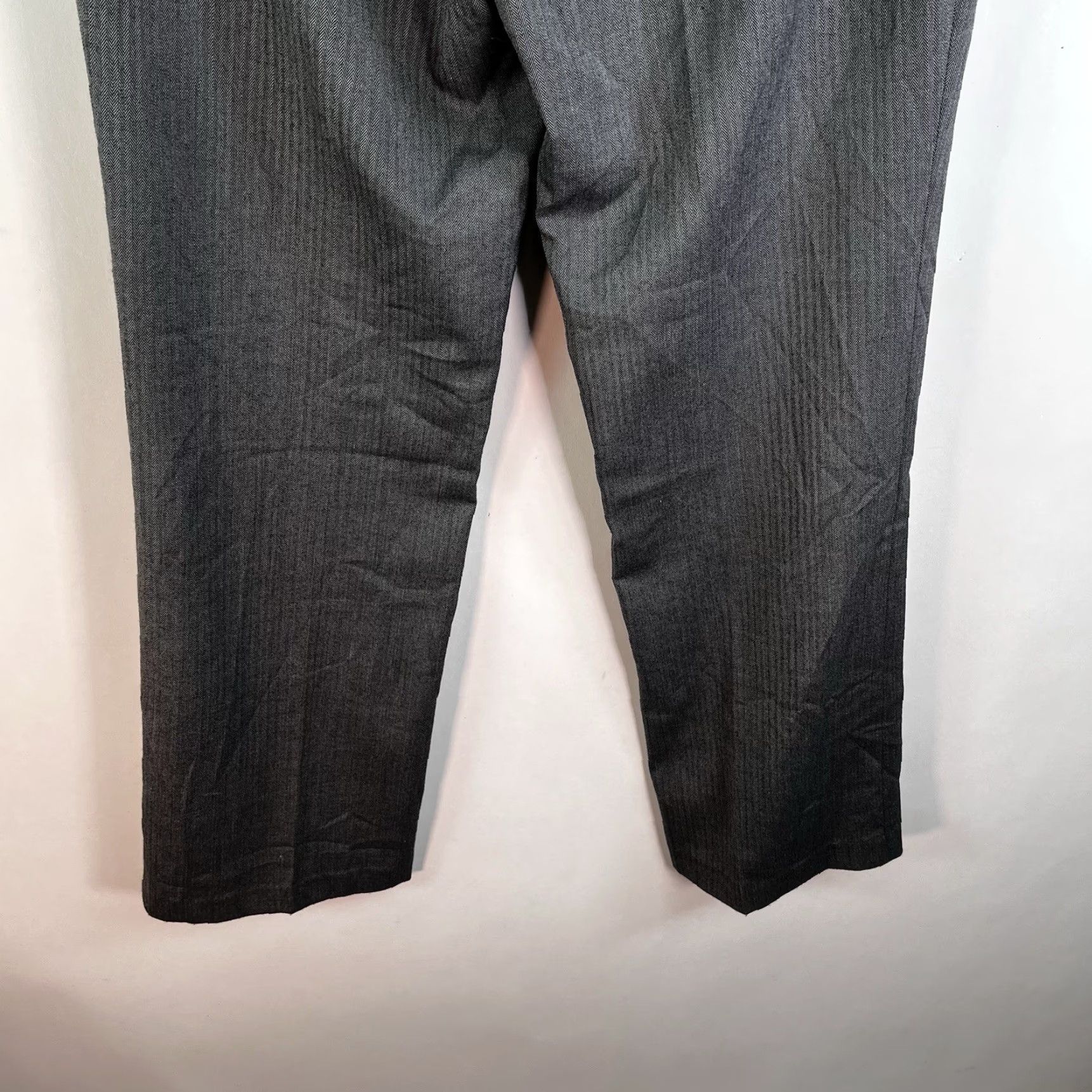 NYDJ NYDJ Straight Herringbone Dress Pants Womens Size 14 Gray 365X33 Size 36" / US 14 / IT 50 - 7 Thumbnail