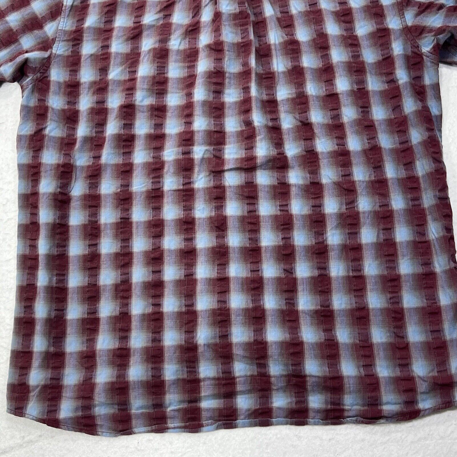 Other Arnold Palmer Button Down Maroon Short Sleeve Pocket Shirt Size US M / EU 48-50 / 2 - 12 Thumbnail
