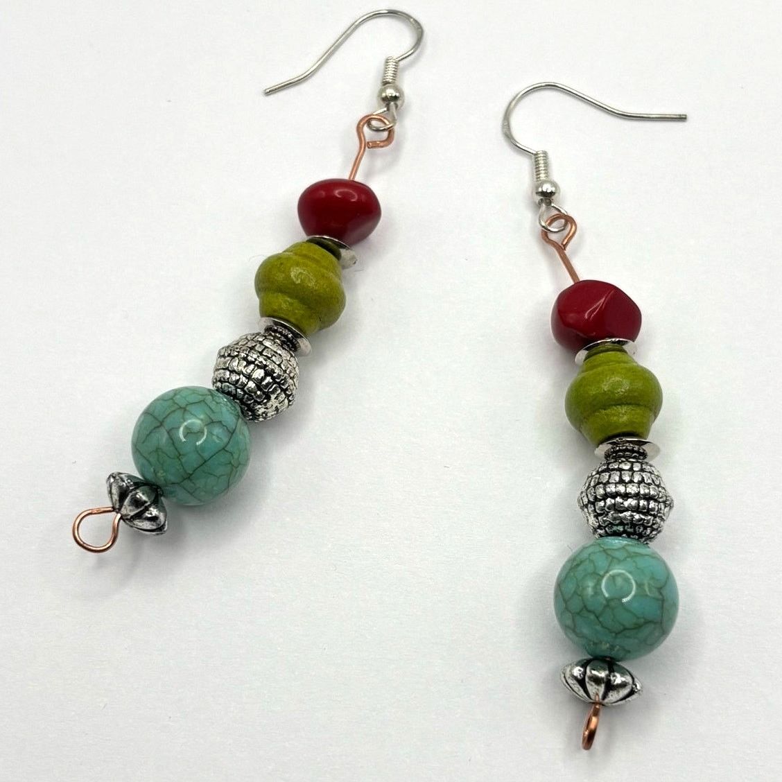 Other Green & Blue Stone Earrings Size ONE SIZE - 3 Thumbnail
