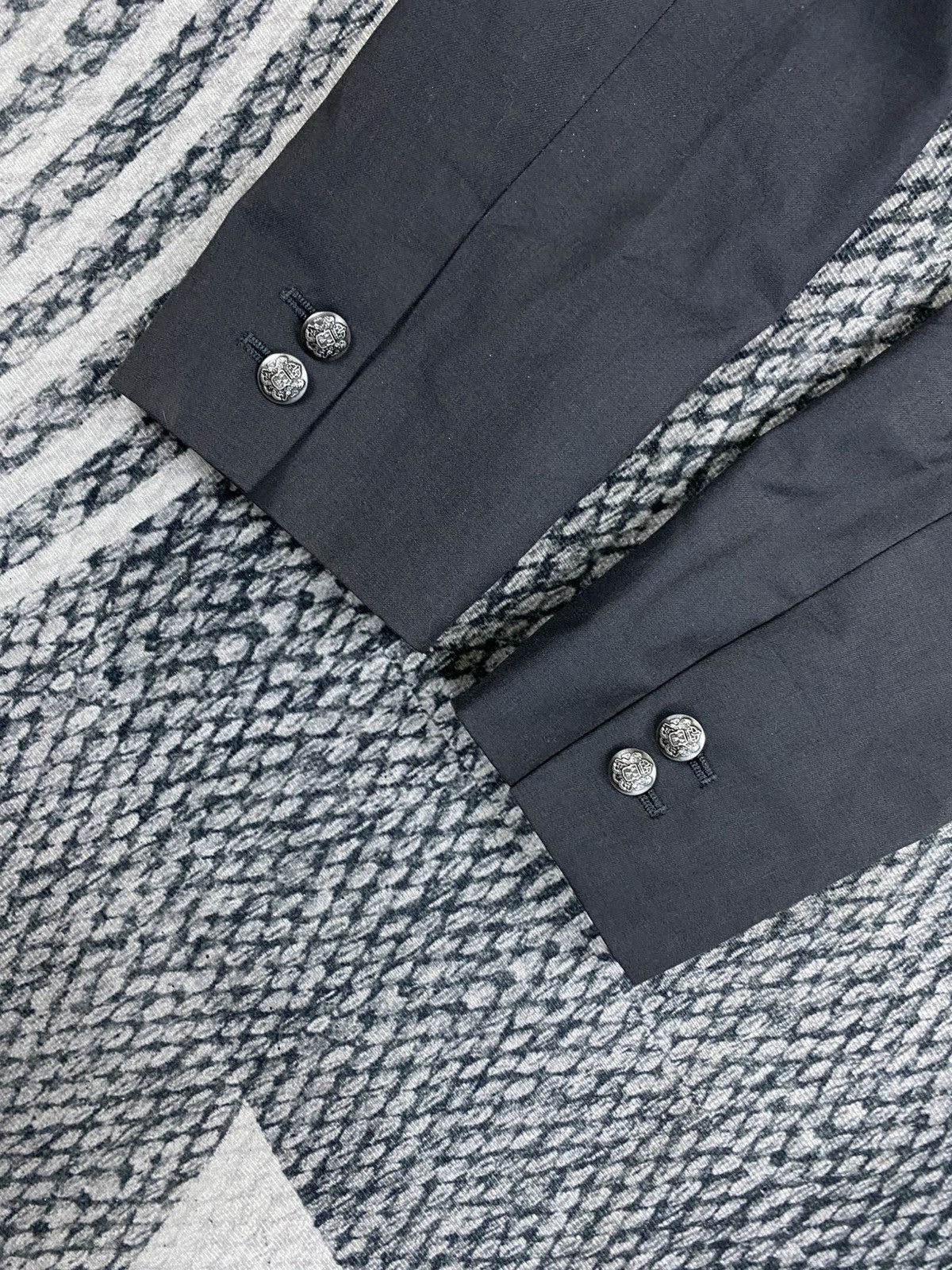 Katharine Hamnett London Vintage Hamnet Grey Colour Single Button Blazer Size US S / EU 44-46 / 1 - 7 Thumbnail