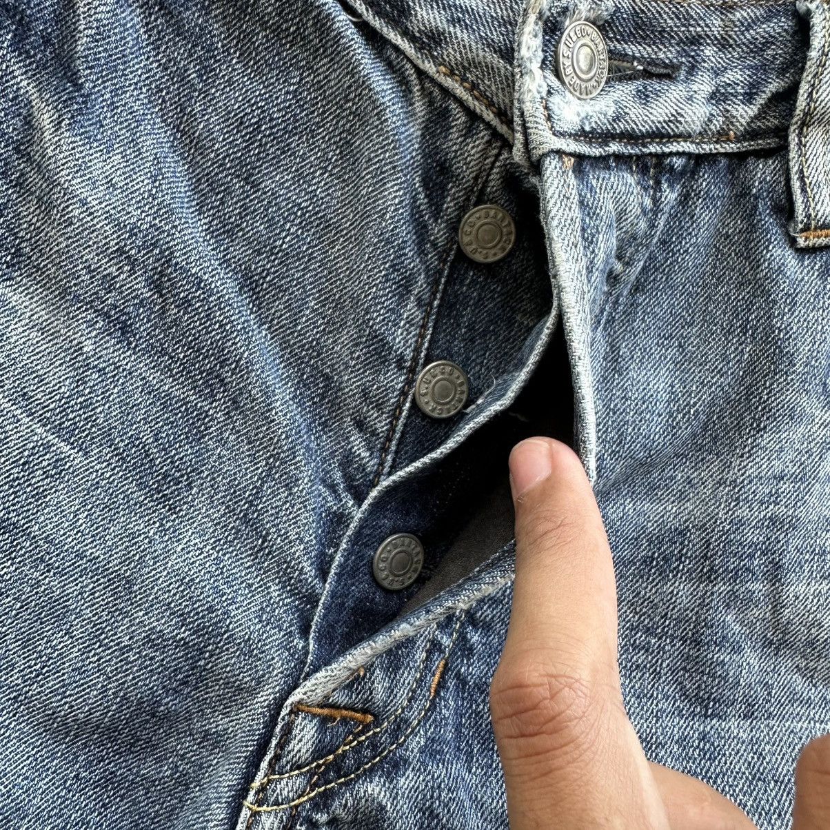 Japanese Brand Vintage Japanese Raw Faded Denim Jeans Made In Japan Size 31 Size US 31 - 5 Thumbnail
