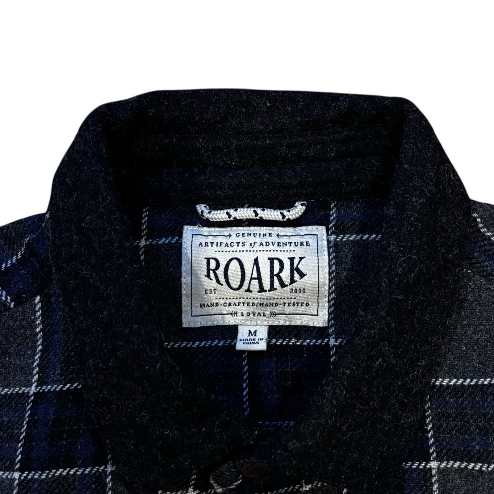 Roark ROARK Nordsman Gray Black Plaid Check Button Up Men's Medium Size US M / EU 48-50 / 2 - 2 Thumbnail
