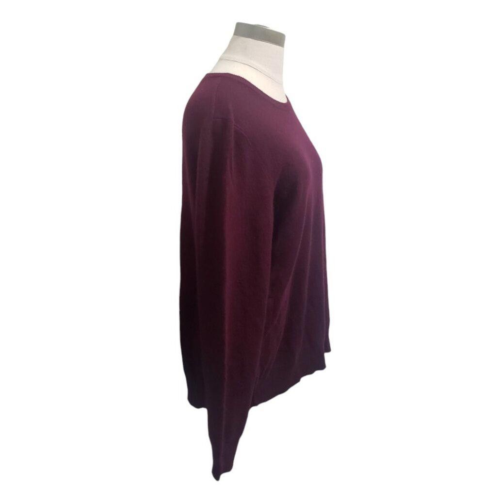 Designer CT1969 QuincePurple Crew Neck Cashmere Sweater XL Size XL / US 12-14 / IT 48-50 - 3 Thumbnail