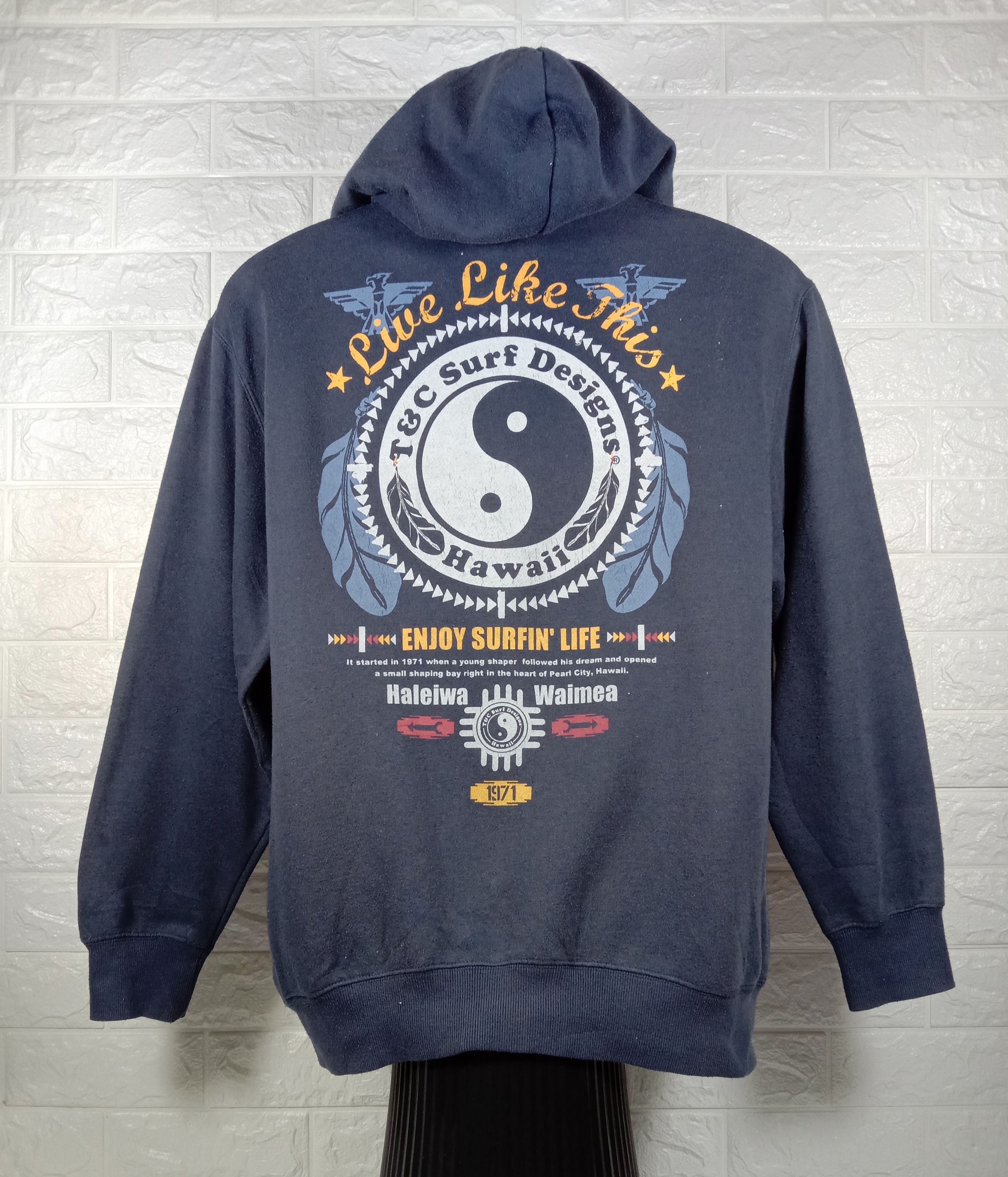 Japanese Brand Vintage T&C Surf Design Hawaiian Sweatshirt Size US L / EU 52-54 / 3 - 1 Thumbnail