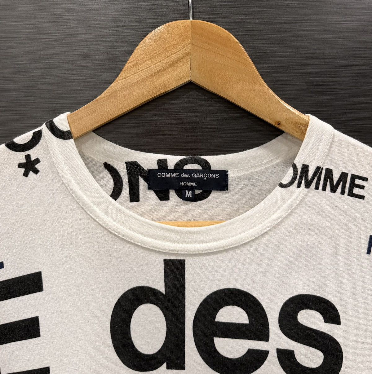 Comme des Garcons Homme AD2006 Comme des Garçons Homme All Over Logo Print T-Shirt Size US M / EU 48-50 / 2 - 8 Thumbnail