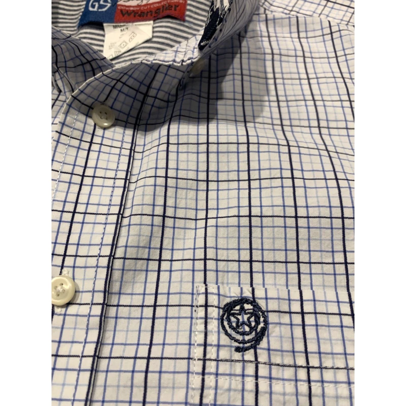 Wrangler Wrangler George Strait Western Plaid Cowboy Cut Button Down Shirt Mens Medium Multicolor Size US M / EU 48-50 / 2 - 6 Thumbnail