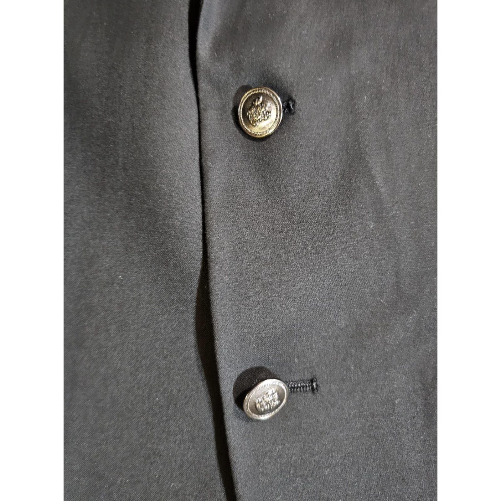Chaps VINTAGE Chaps by Ralph Lauren Signature 2-Button Blazer Blk Long 44 Mens Coat Suit Jacket Size 44R - 5 Thumbnail