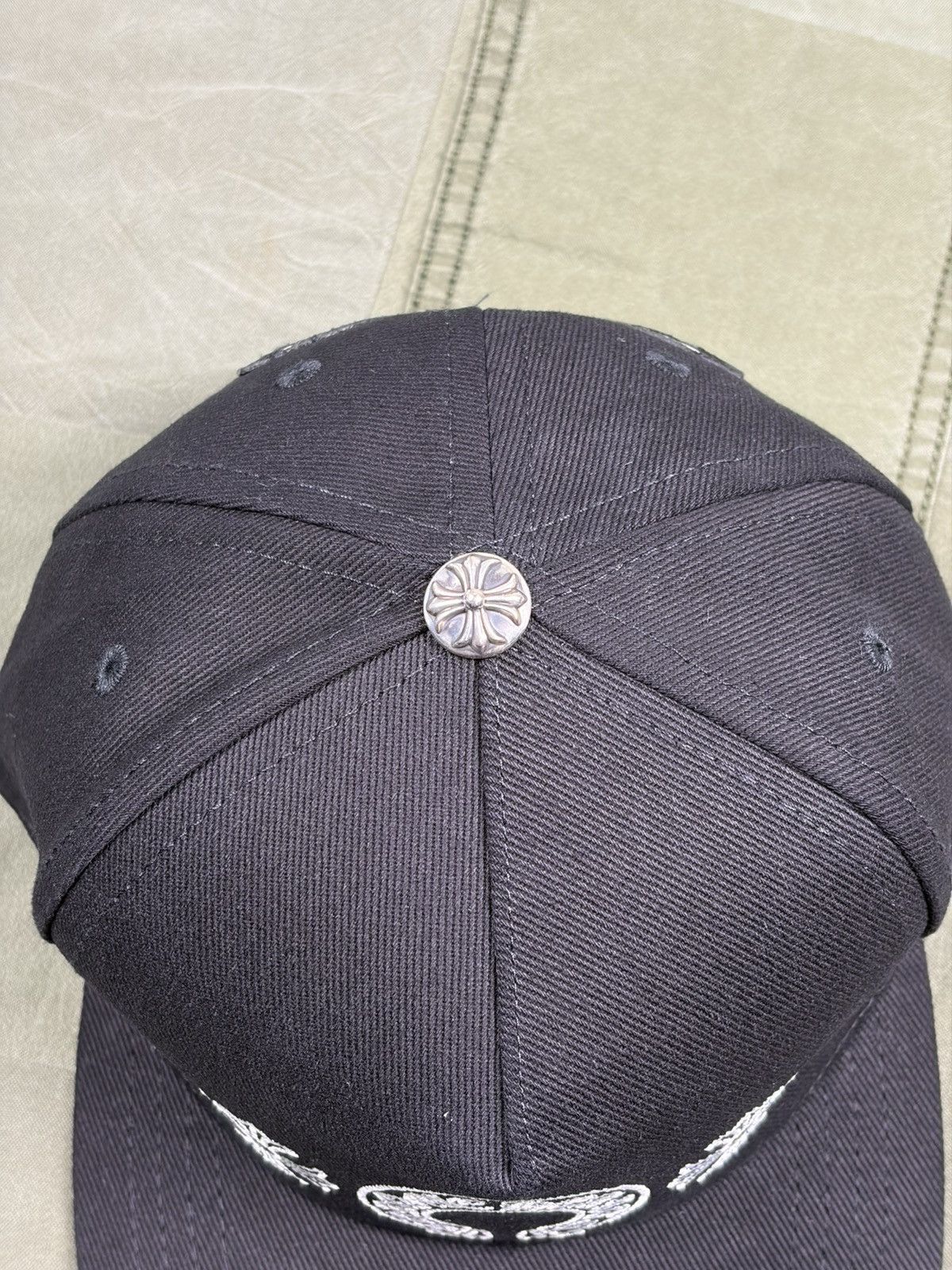 Chrome Hearts Denim Embroidered Hat Size ONE SIZE - 3 Thumbnail