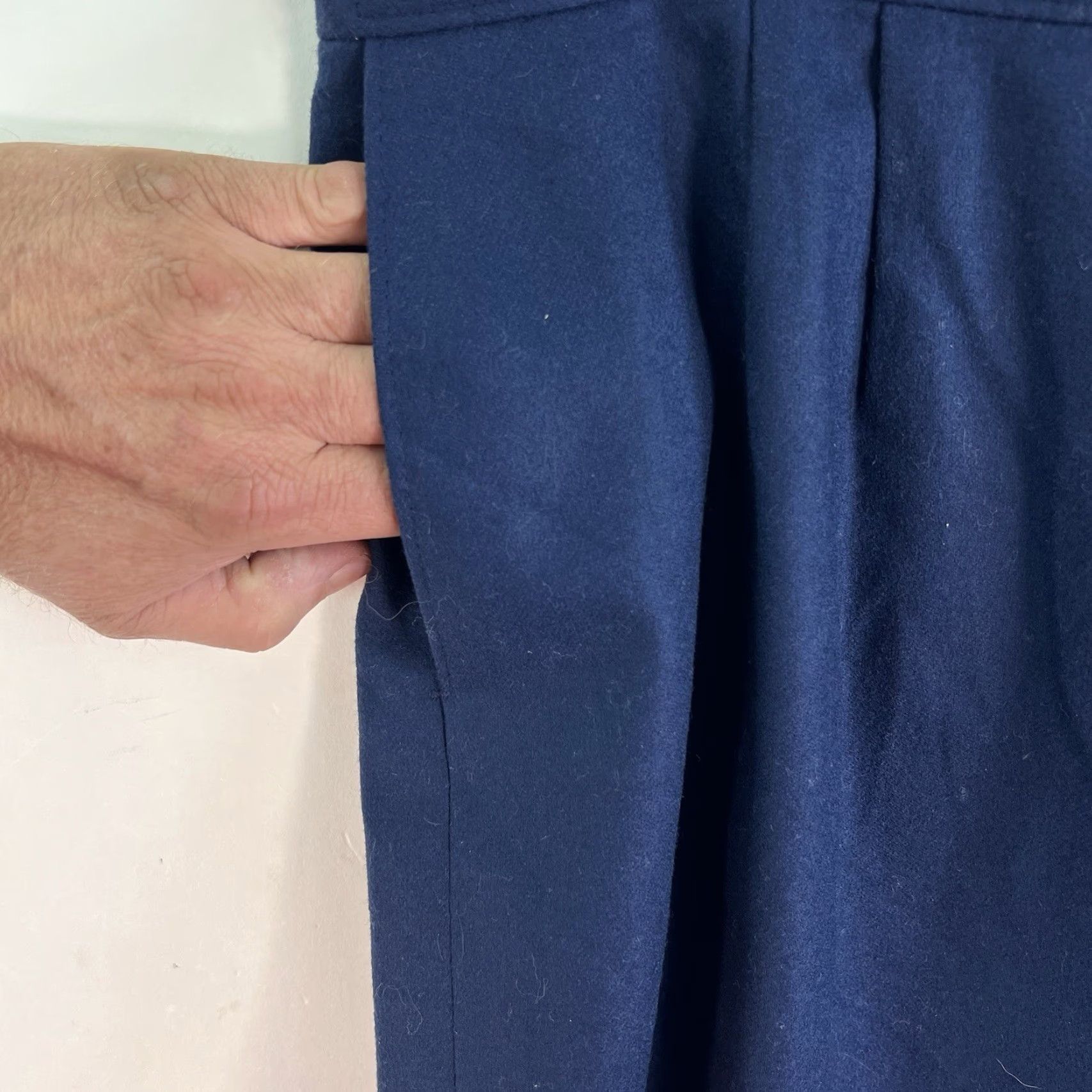 Pendleton Vintage Pendleton Wool Skirt Womens Size 10 A-Line High Rise Pleated Blue 80s 90s Preppy Size 32" / US 10 / IT 46 - 3 Thumbnail