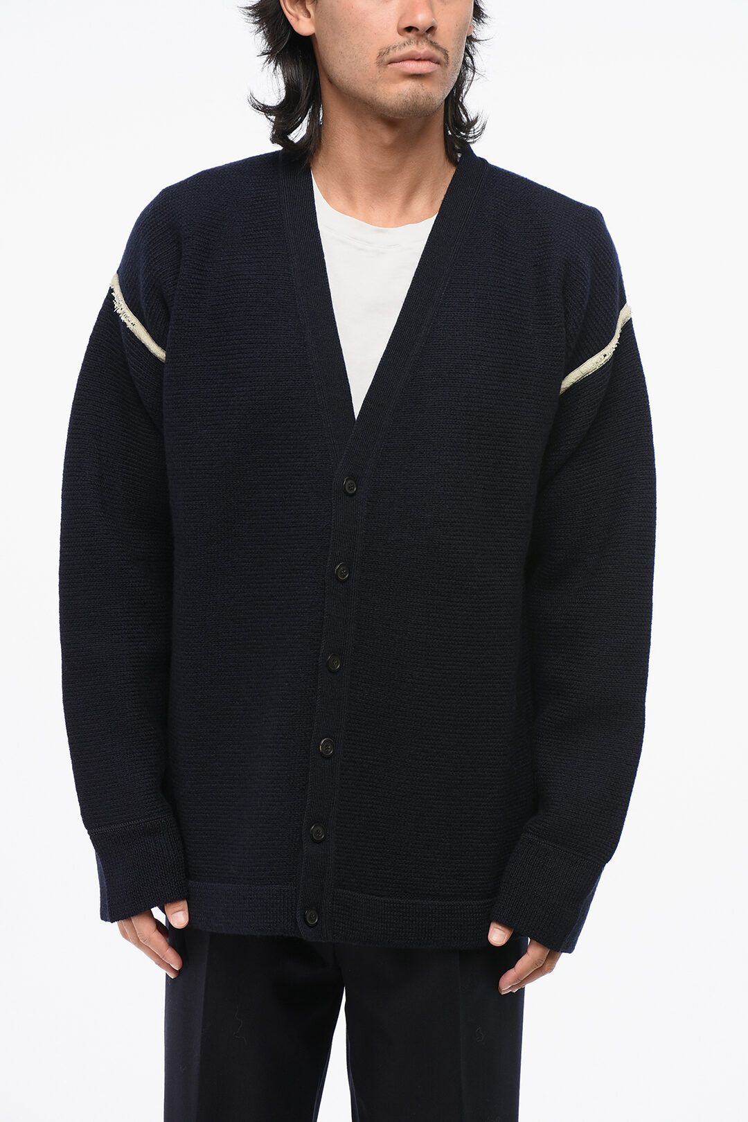 Maison Margiela Maison Margiela Navy Cardigan | Grailed