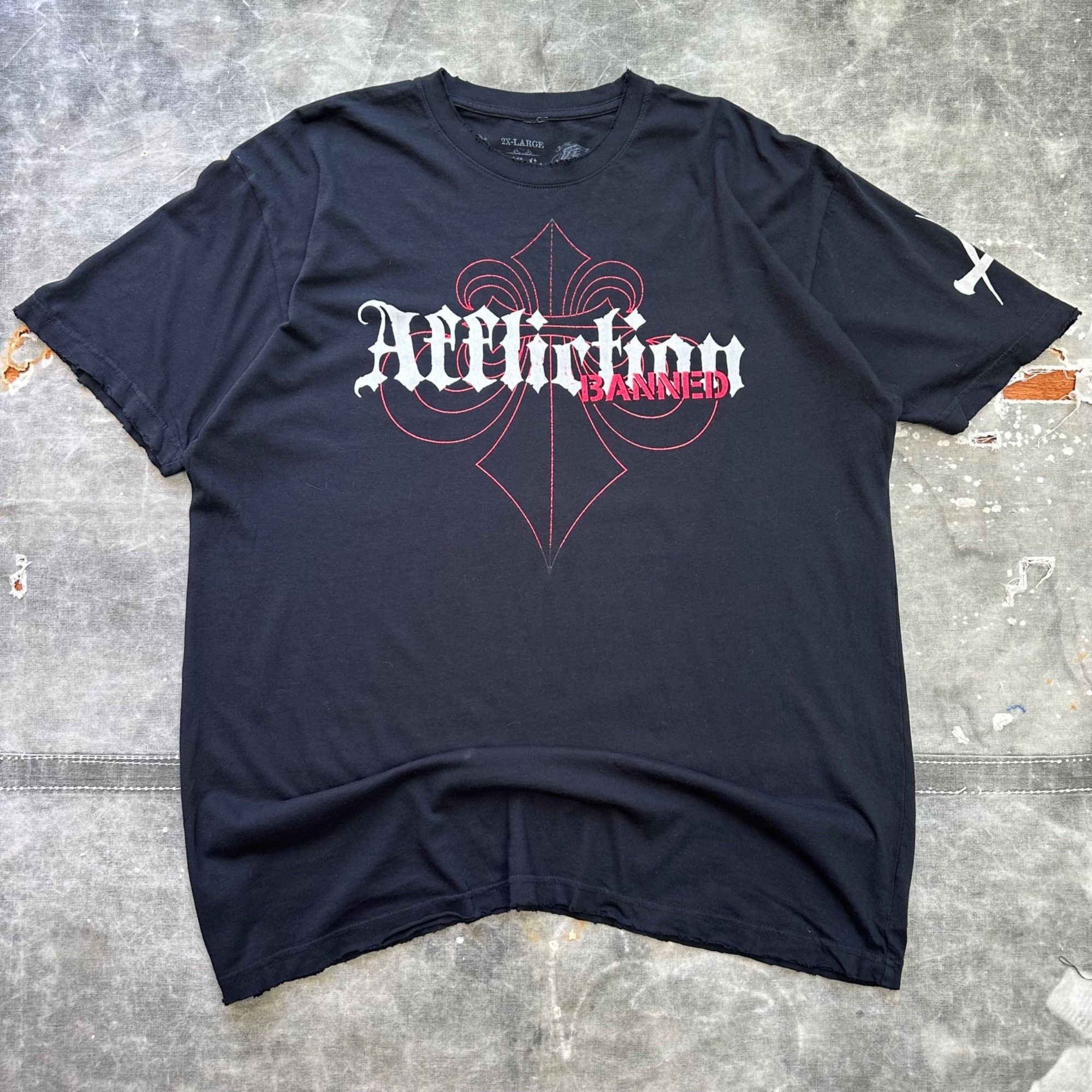 Affliction × Vintage Vintage Y2K Affliction Banned MMM Baggy Shirt Size US XXL / EU 58 / 5 - 1 Thumbnail