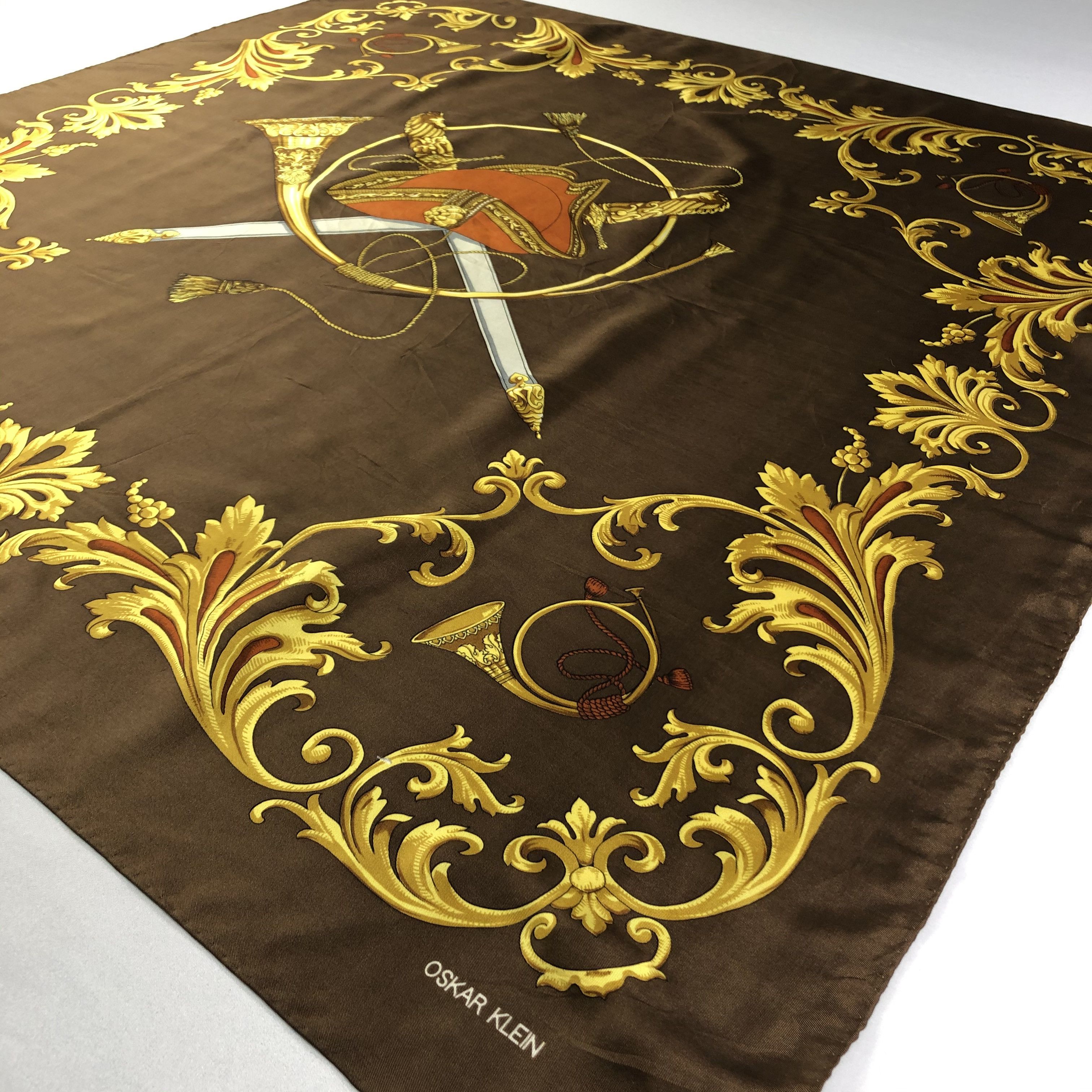 Vintage Vintage Oskar Klein Silk Scarf Size ONE SIZE - 4 Thumbnail