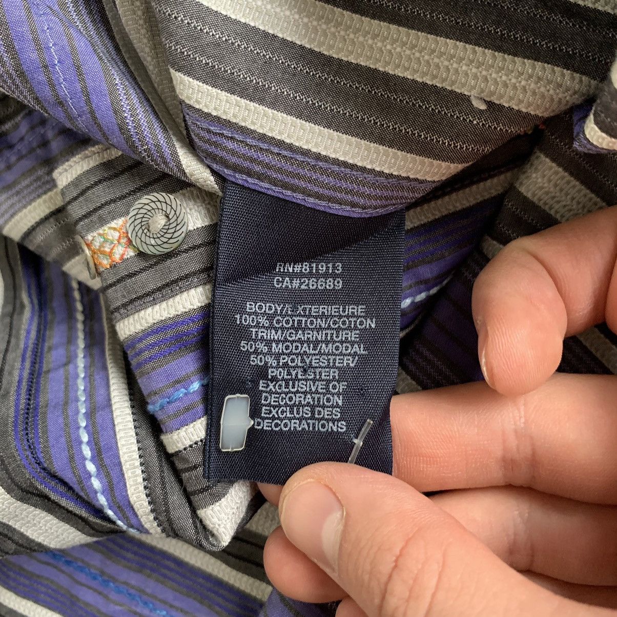 Robert Graham × Vintage Vintage Robert Graham Cotton long sleeve shirt Size US XL / EU 56 / 4 - 11 Thumbnail